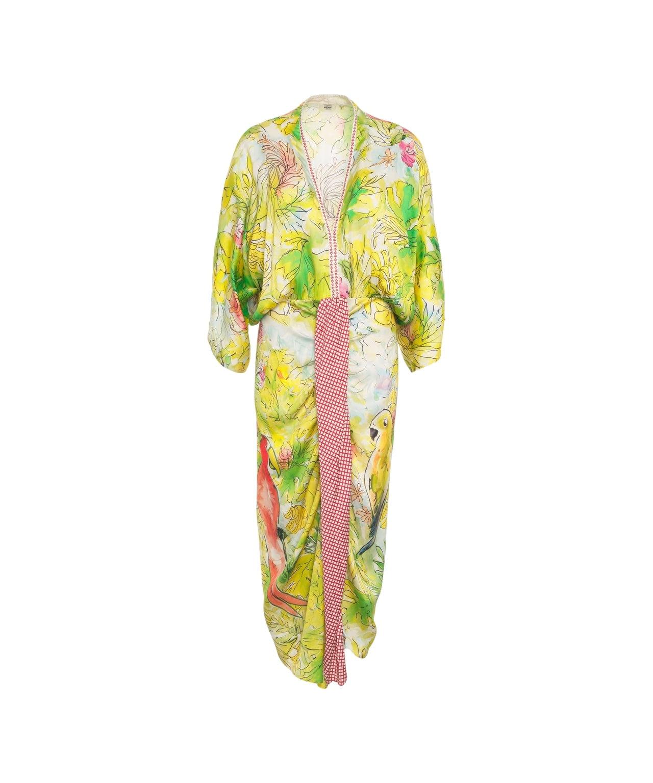 Kimono dress with print Product Image