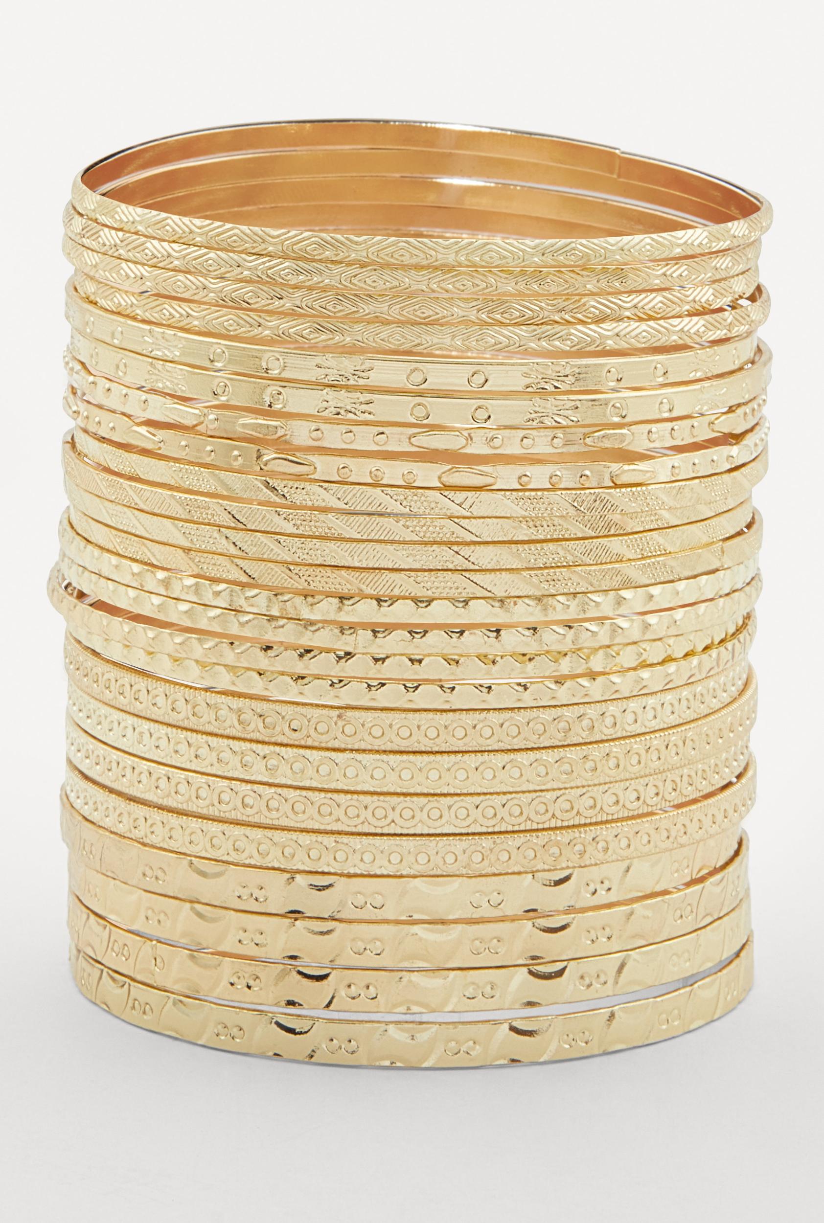 Assorted Metallic Bangles Set of 7 Male Product Image