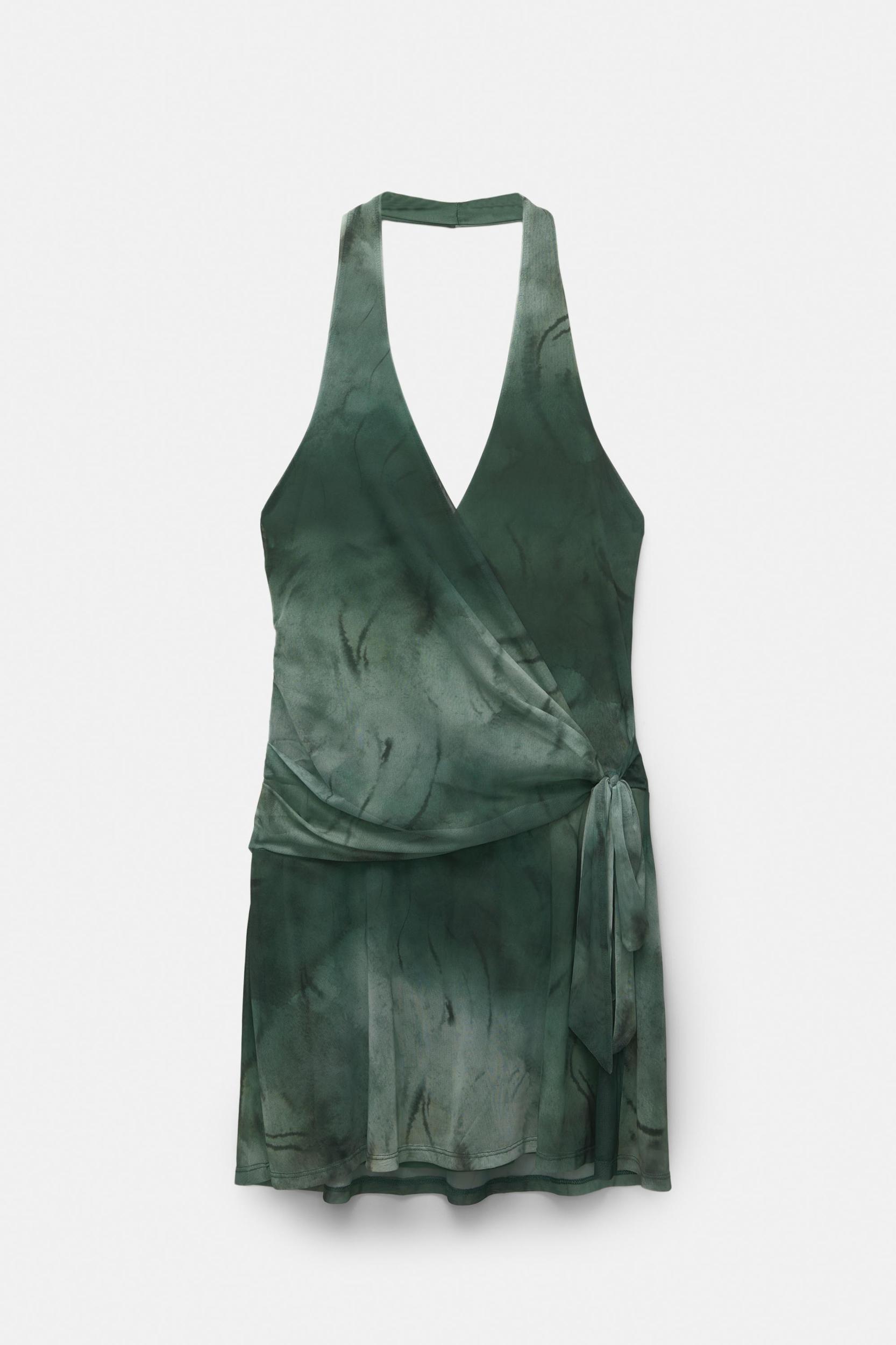 Short tie-dye tulle dress Product Image