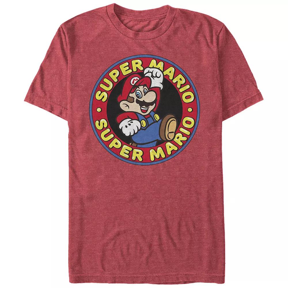 Men's Super Mario Original 70s Logo Graphic Tee,  Product Image