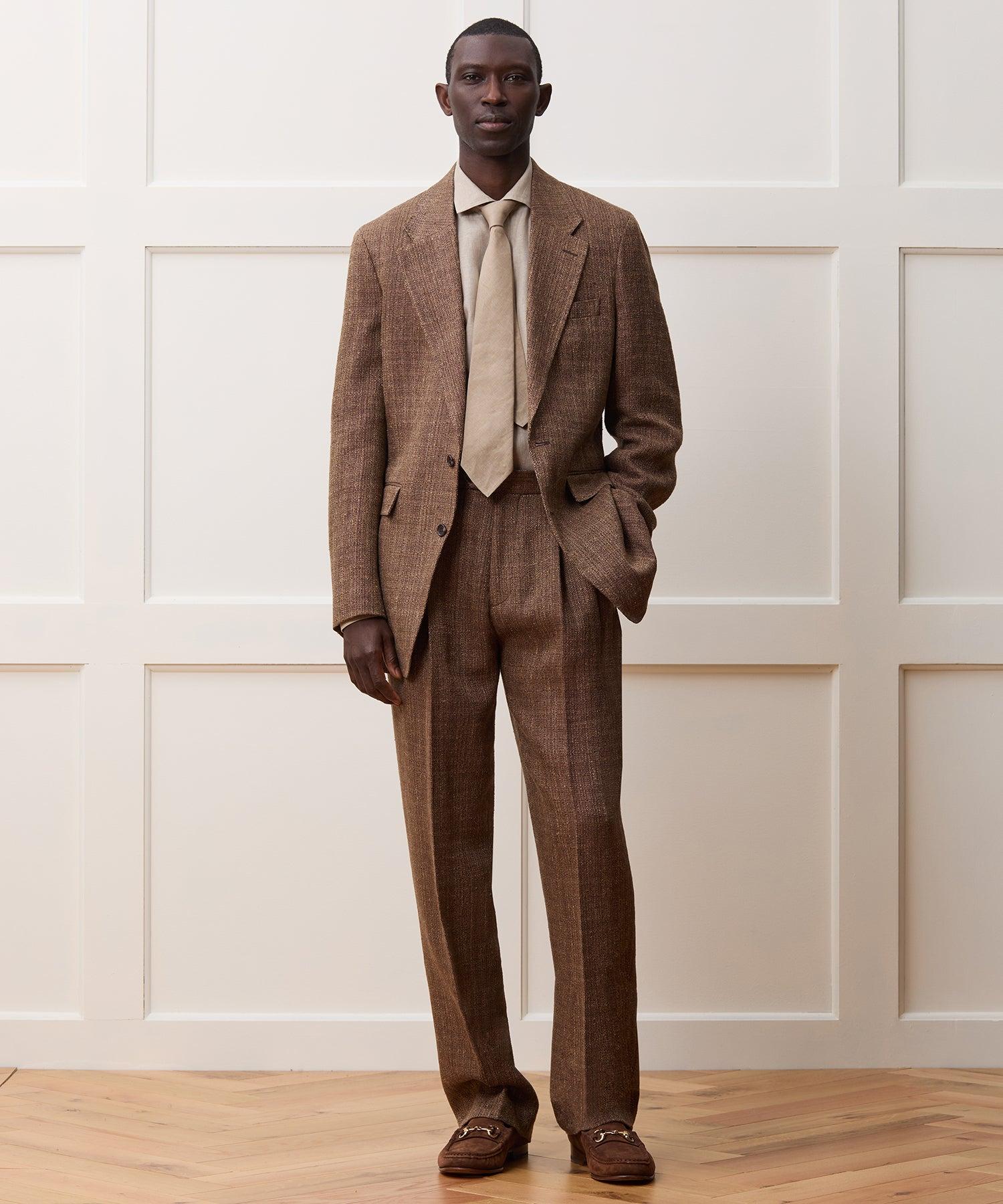 Italian Linen Silk Donegal Wythe Trouser Product Image