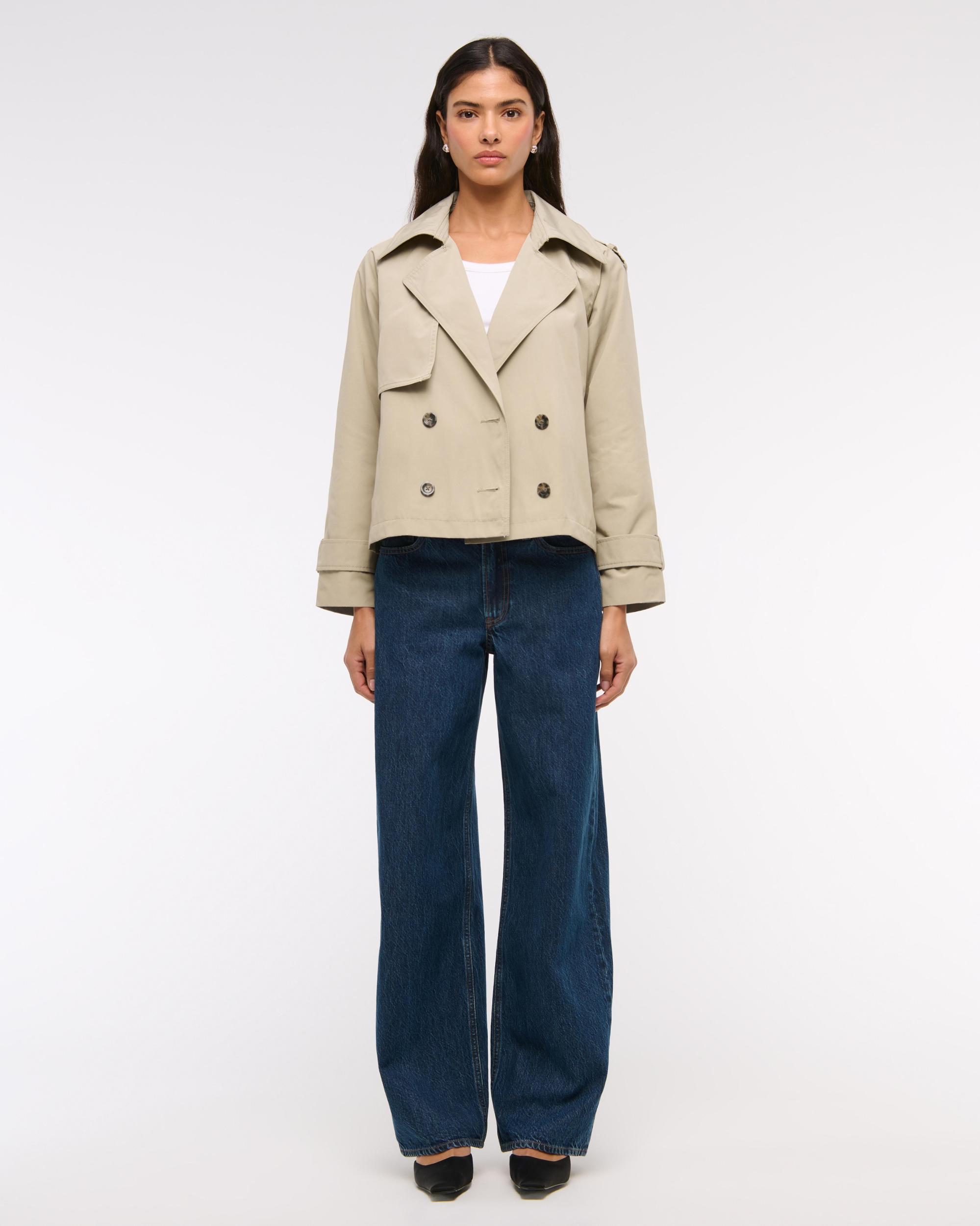 Relaxed Short Trench Coat Product Image