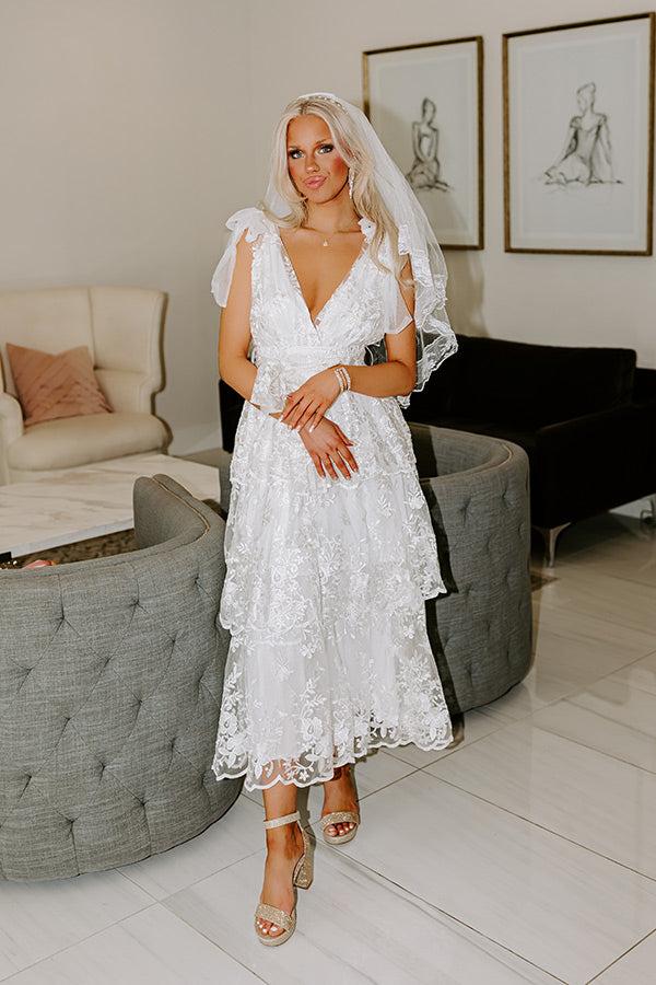 The Olivia Rose Embroidered Tiered Midi Product Image