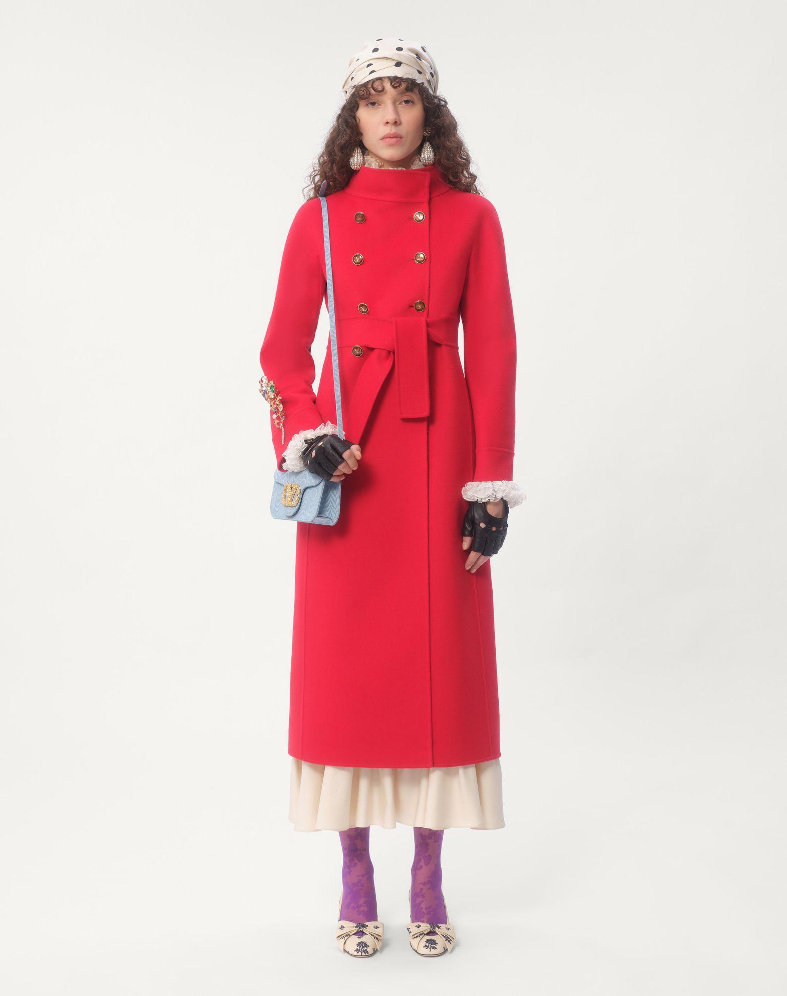 Valentino Garavani Locò Moiré Fabric Clutch With Jewel Logo Product Image