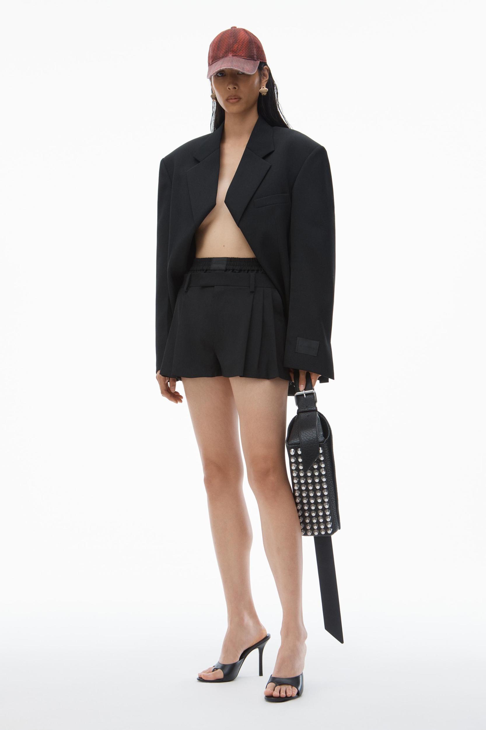 Pre-styled Pleated Short With Boxer Waistband Product Image