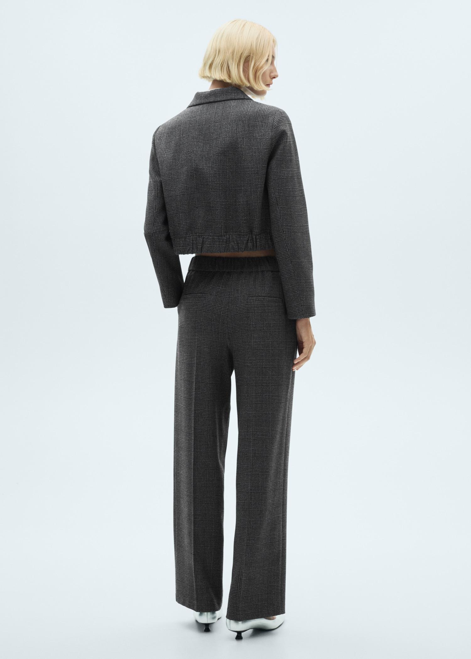 Tweed straight trousers - Women | MANGO USA Product Image