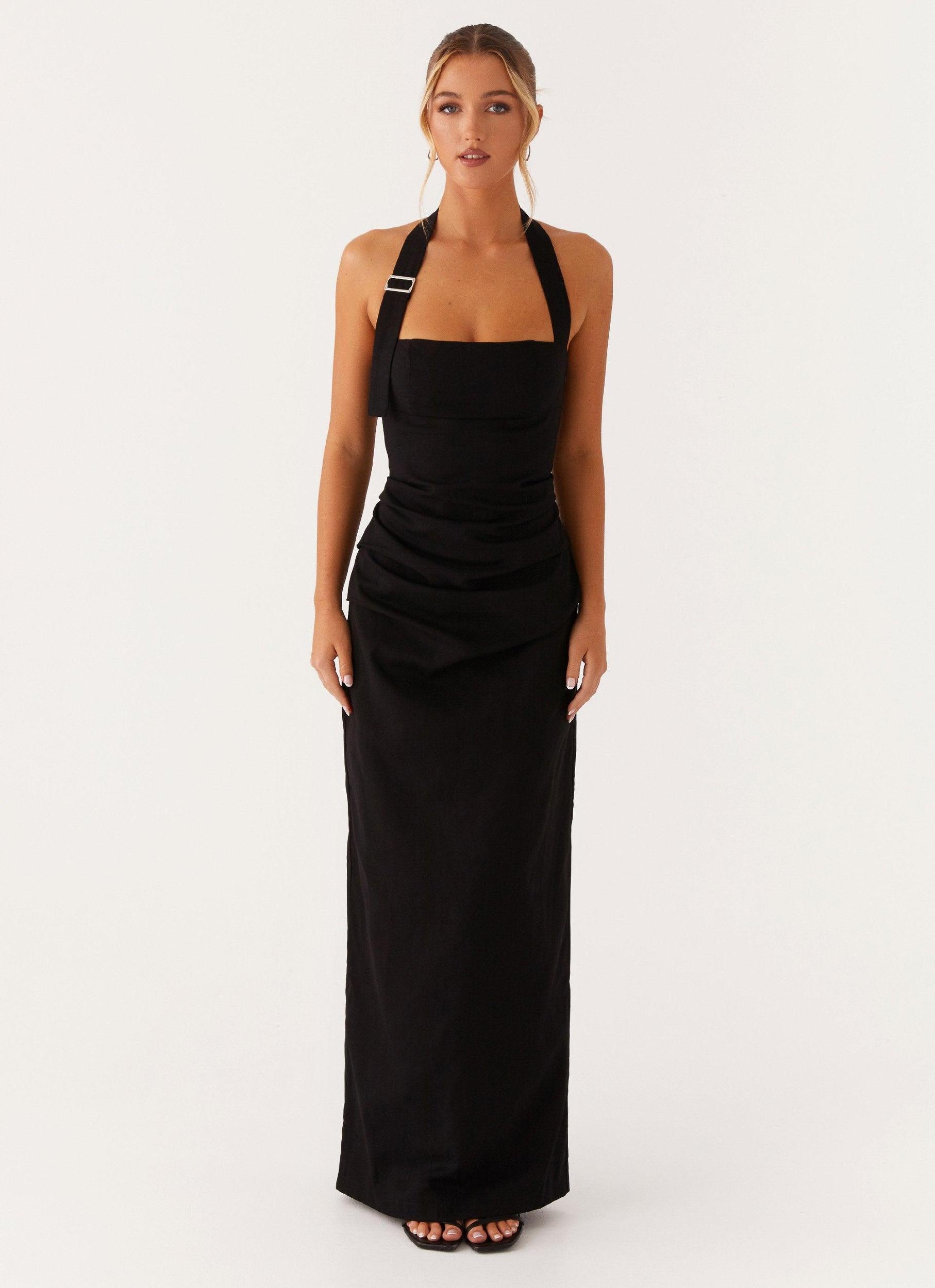 Rumour Has it Maxi Dress - Black Product Image