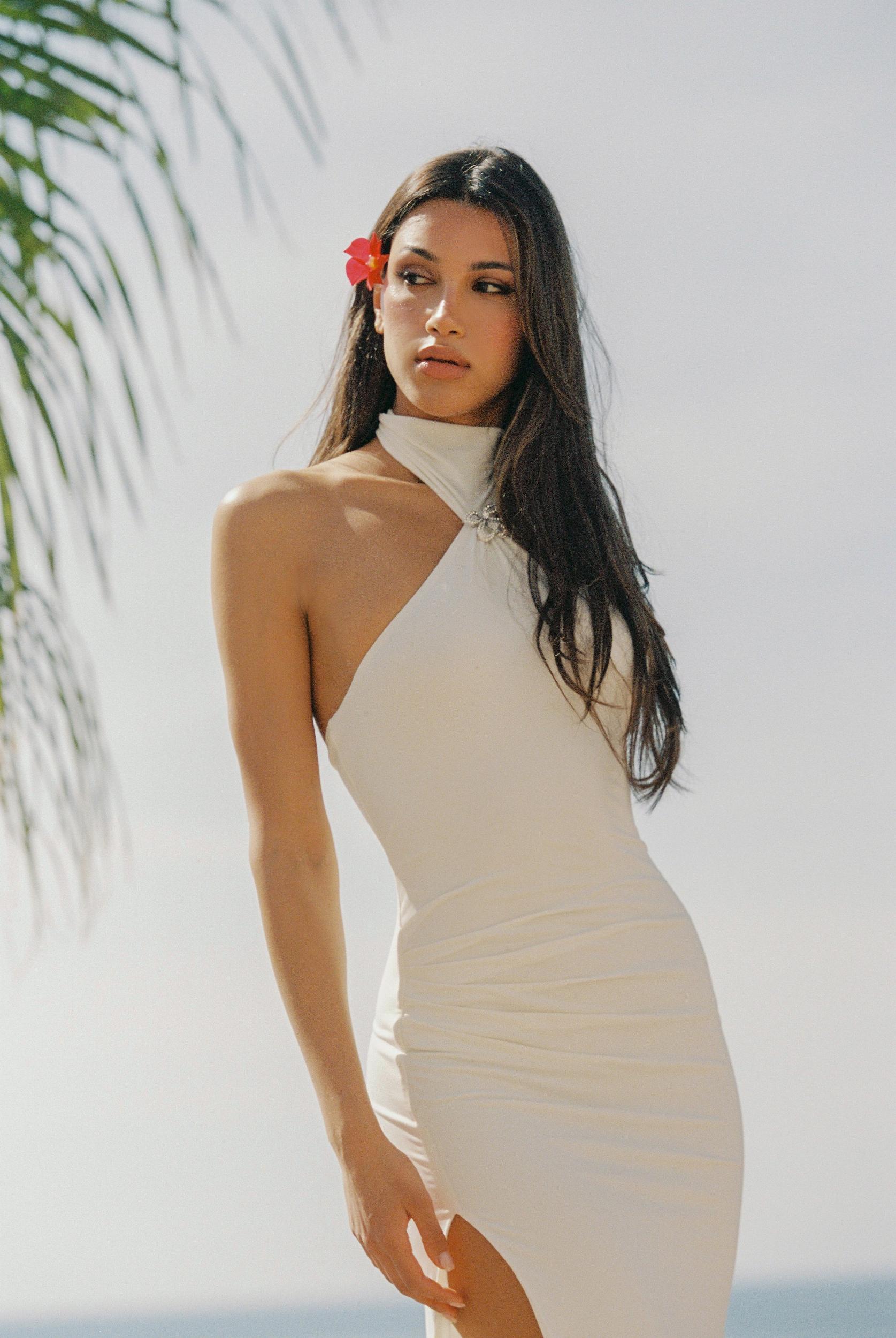 Eliana Dress (White) Product Image