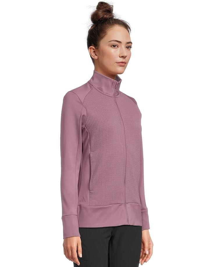 Textured Waffle Knit Full-zip Jacket Product Image