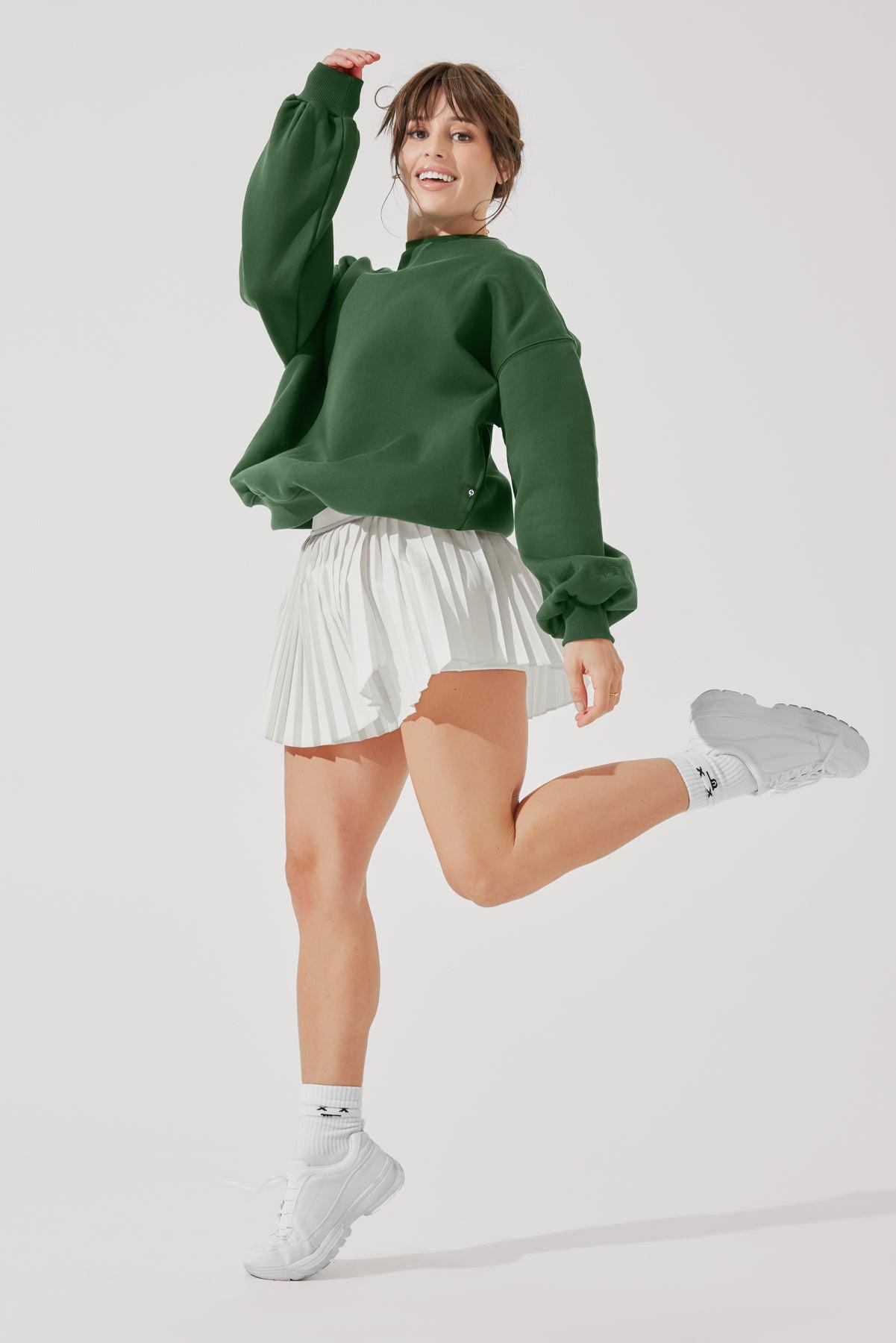 Cloud Crewneck Sweater - Fern Green Product Image