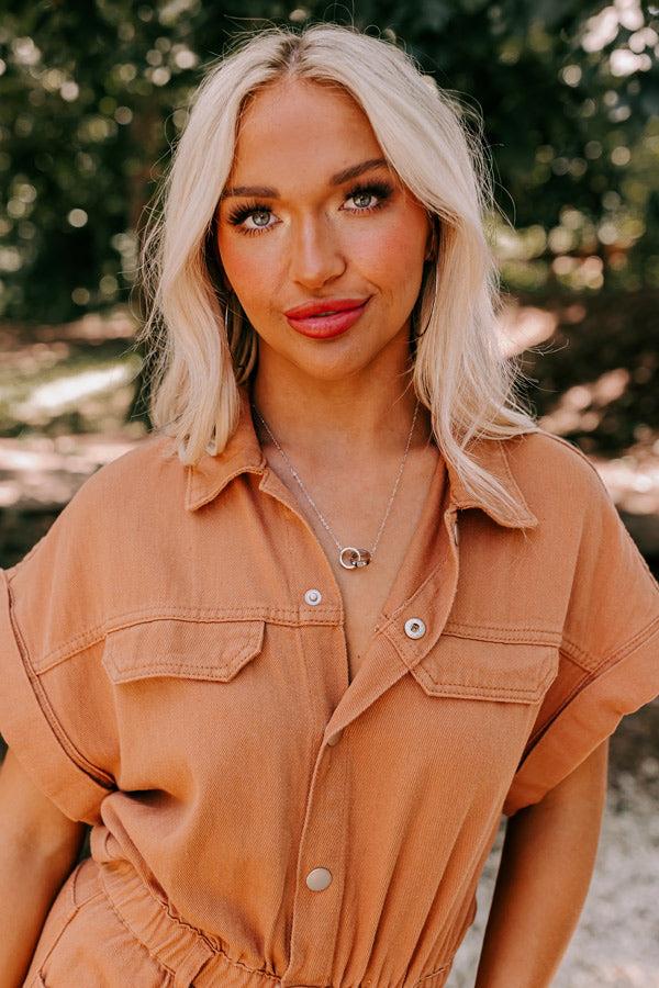 Composed Charm Necklace In Silver Product Image