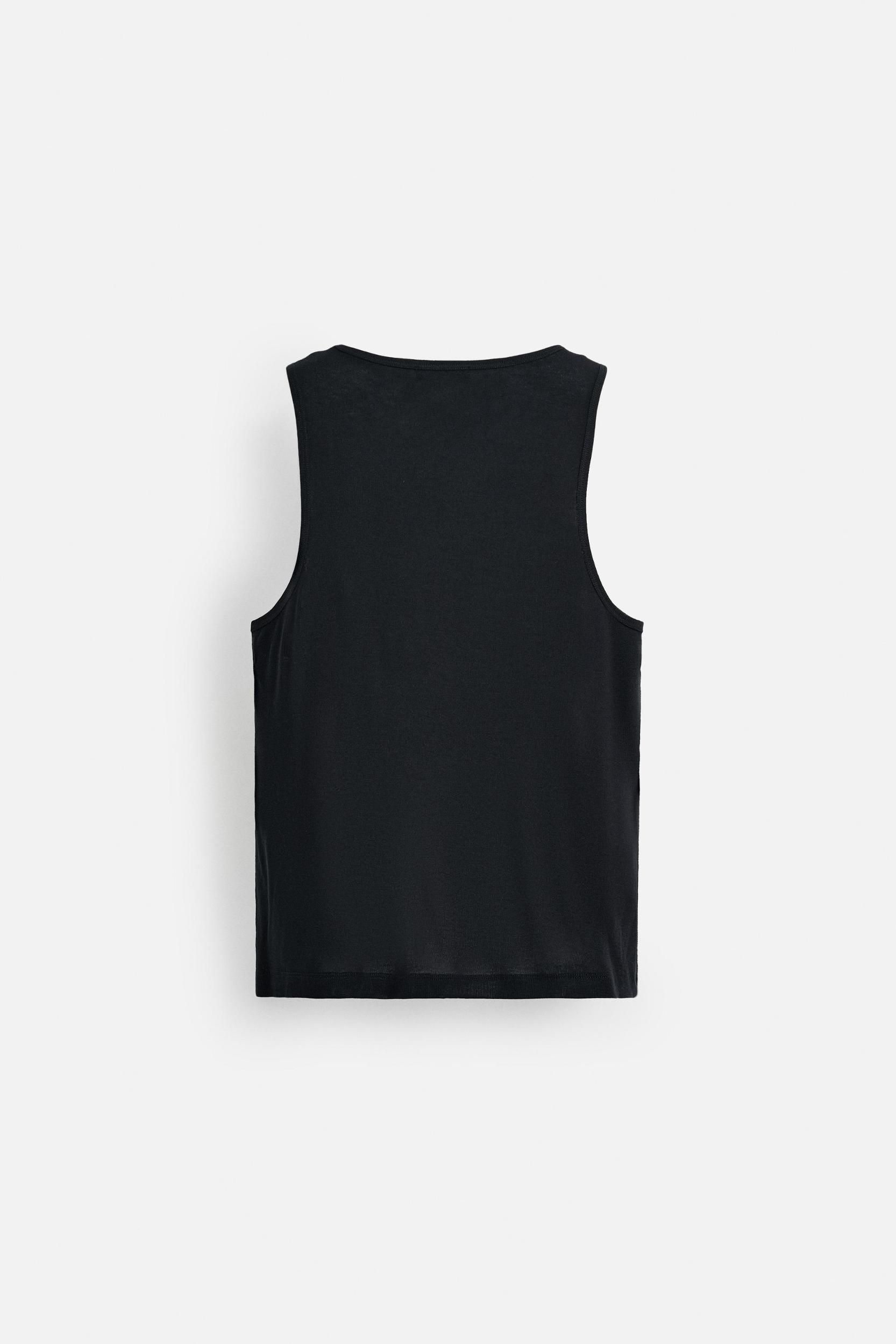DOUBLE NECK BUTTON TANK TOP Product Image