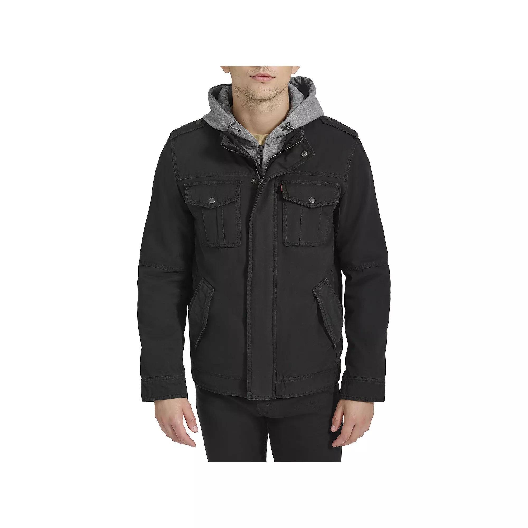 Men's Levi's® Hooded Quilt Lined Trucker Jacket,  Product Image