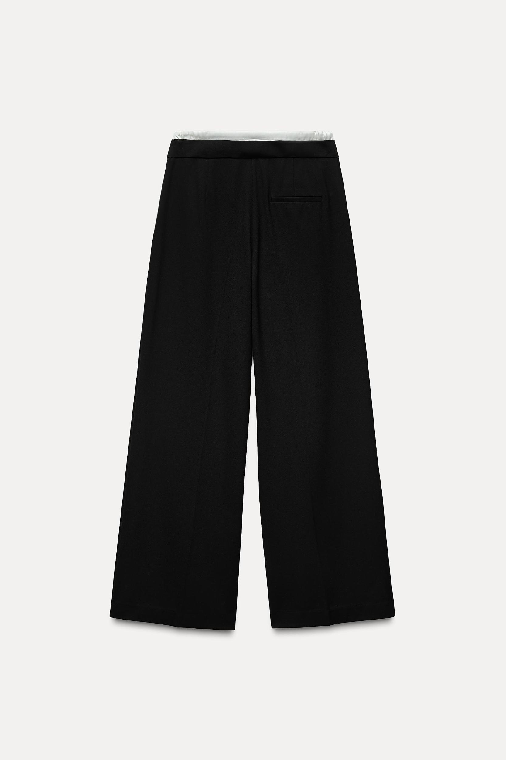DOUBLE WAIST WIDE LEG PANTS Product Image