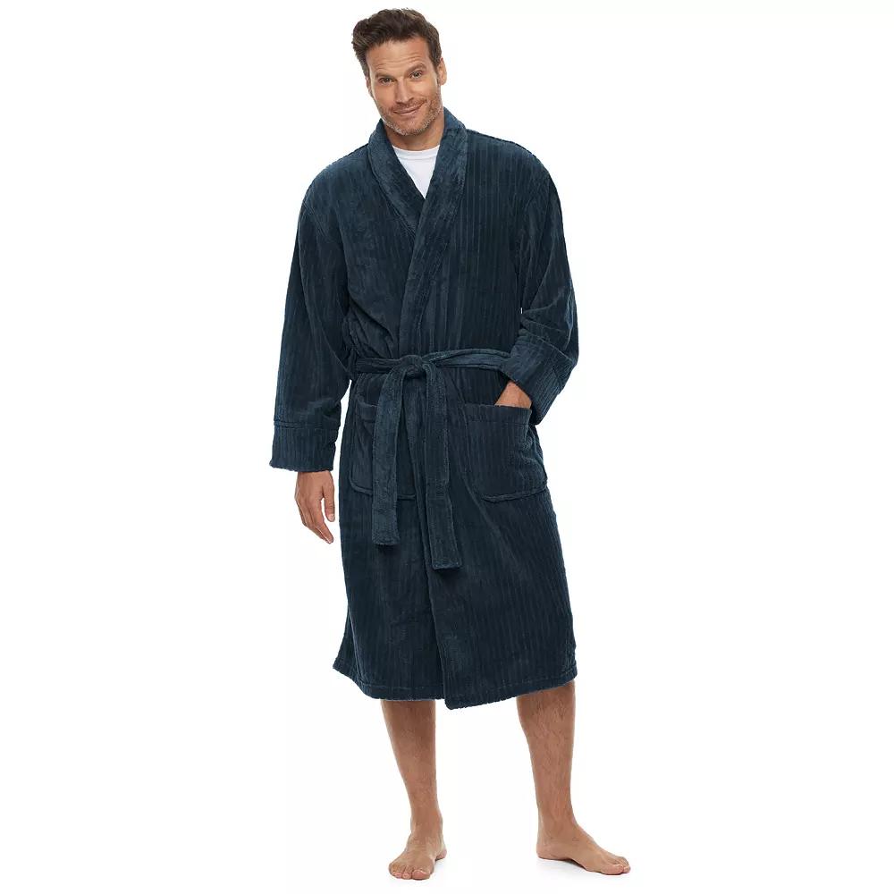 Big & Tall Hanes Ultimate Plush Soft Touch Robe, Men's,  Product Image
