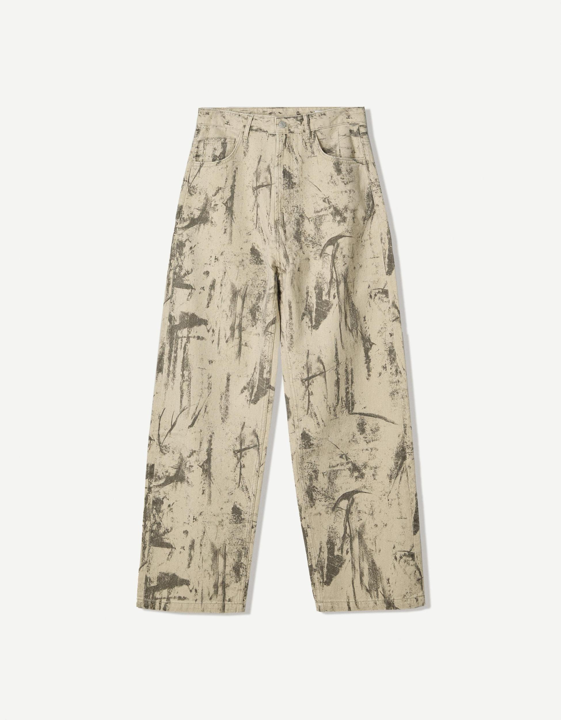 Baggy printed jeans Product Image