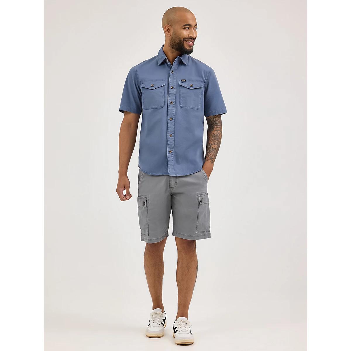 Men's Stretch Ripstop Cargo Short in Caviar Product Image