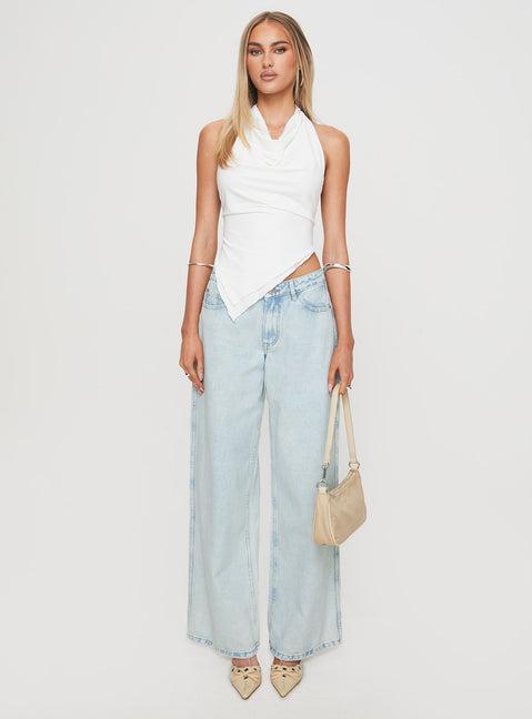 Brayden Low Rise Relaxed Jeans Light Acid Wash Product Image