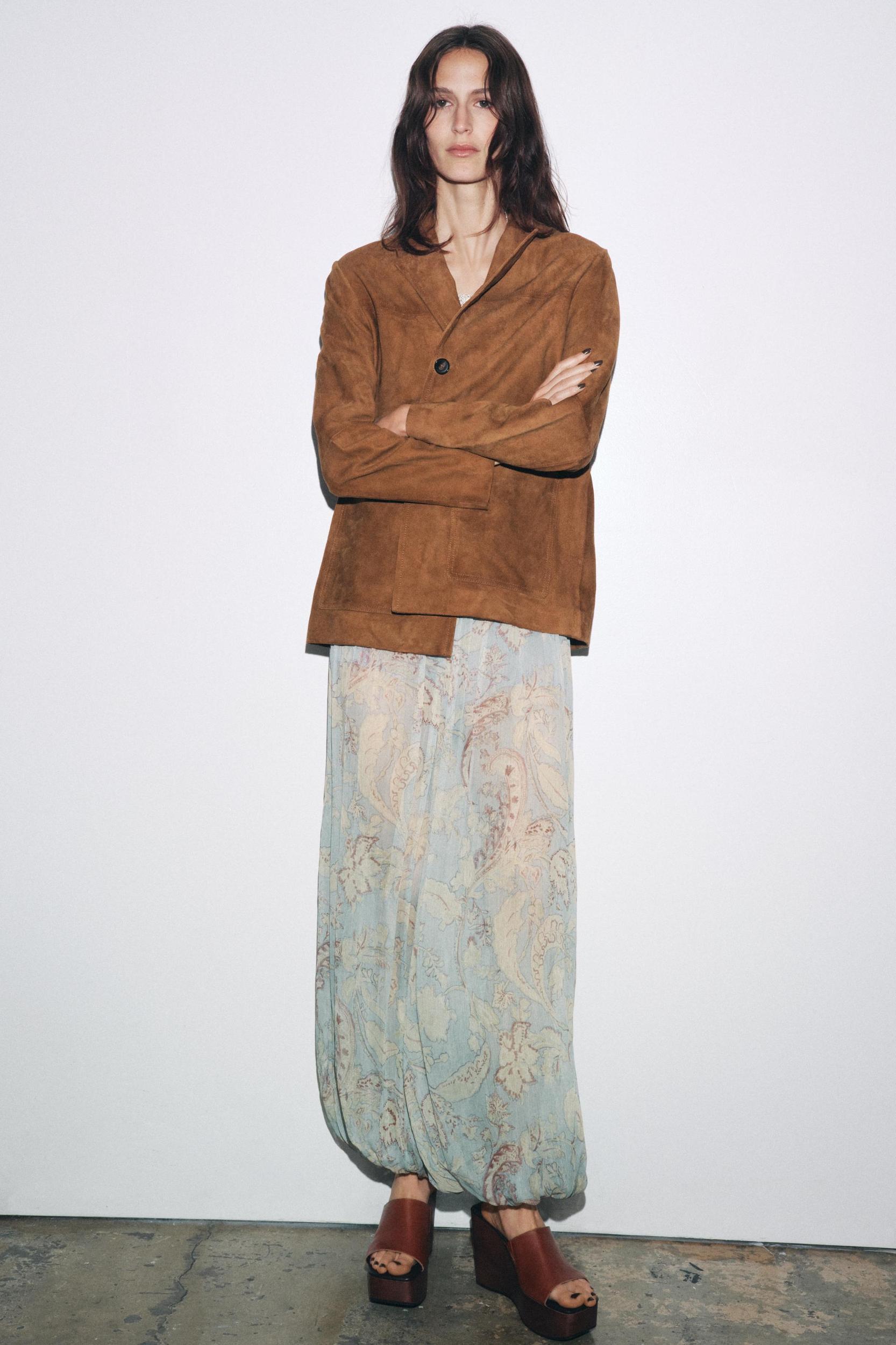 ZW COLLECTION FLORAL PUFF PANTS Product Image