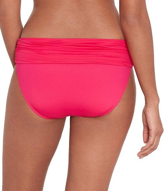 Lauren Ralph Lauren Beach Club Solids Shirred Band Hipster Swimsuit Bottom Product Image