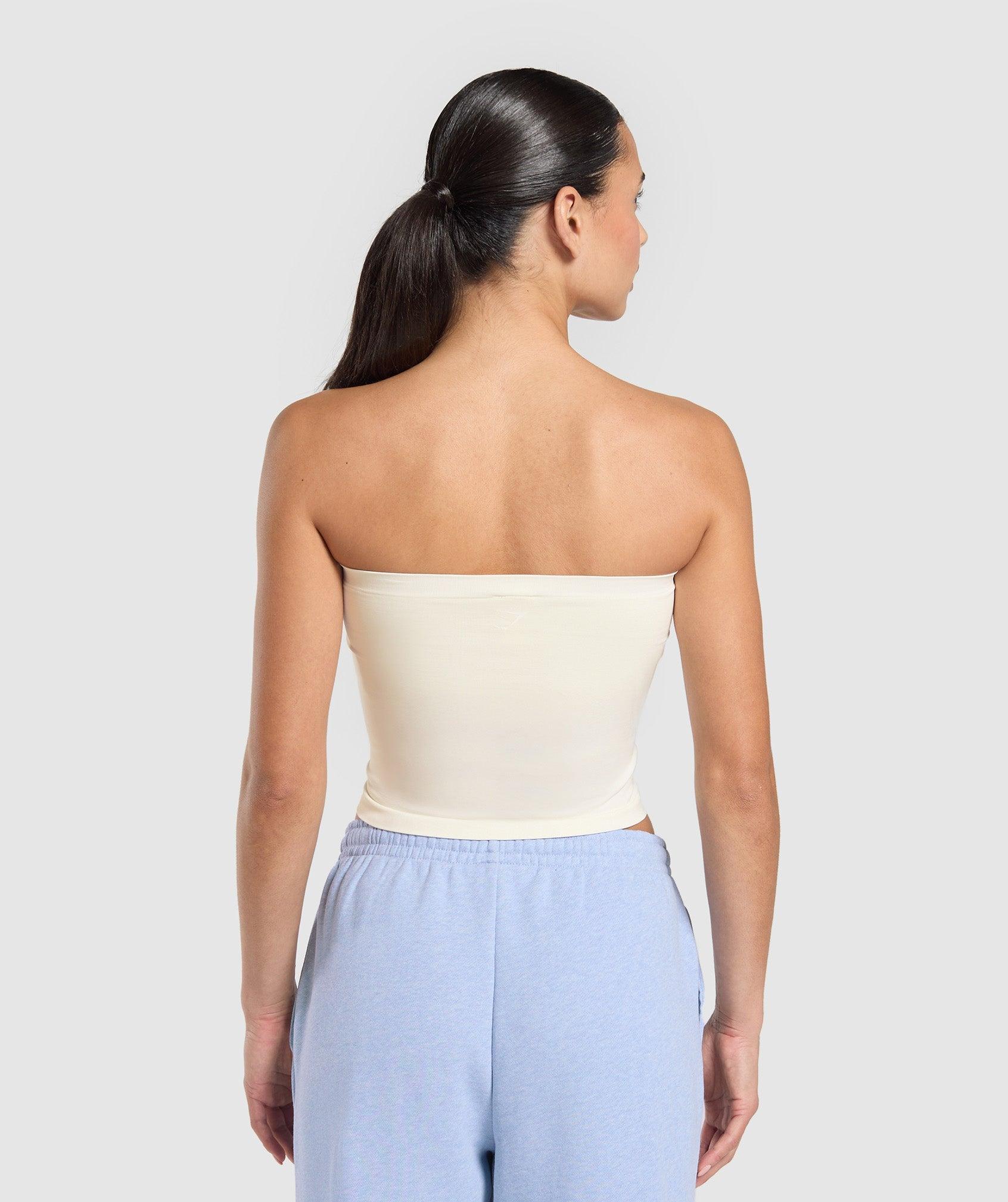 Gymshark Everyday Seamless Midi Tube Top - Soft White Female Product Image