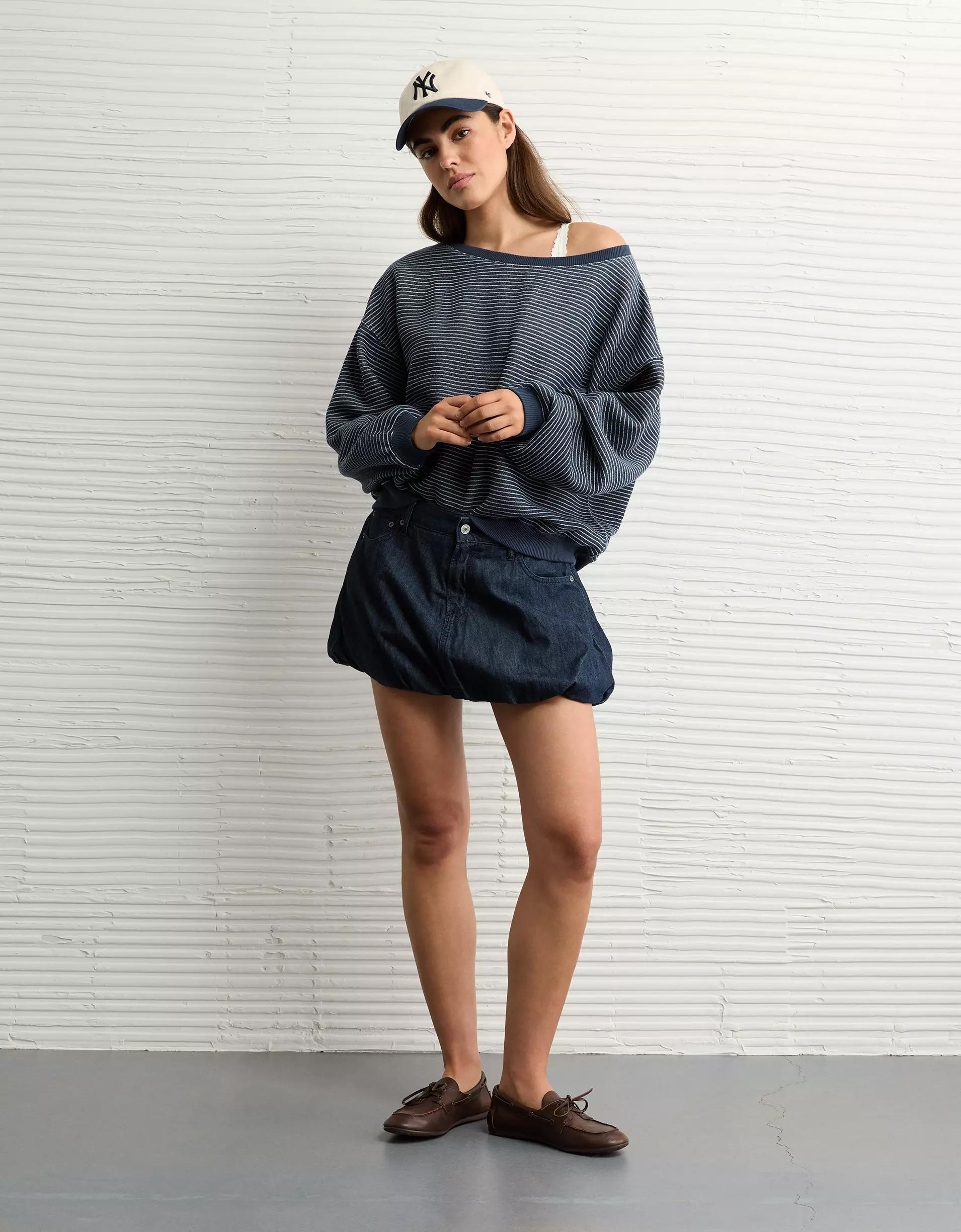 AE Stretch Denim Perfect Shortie Product Image