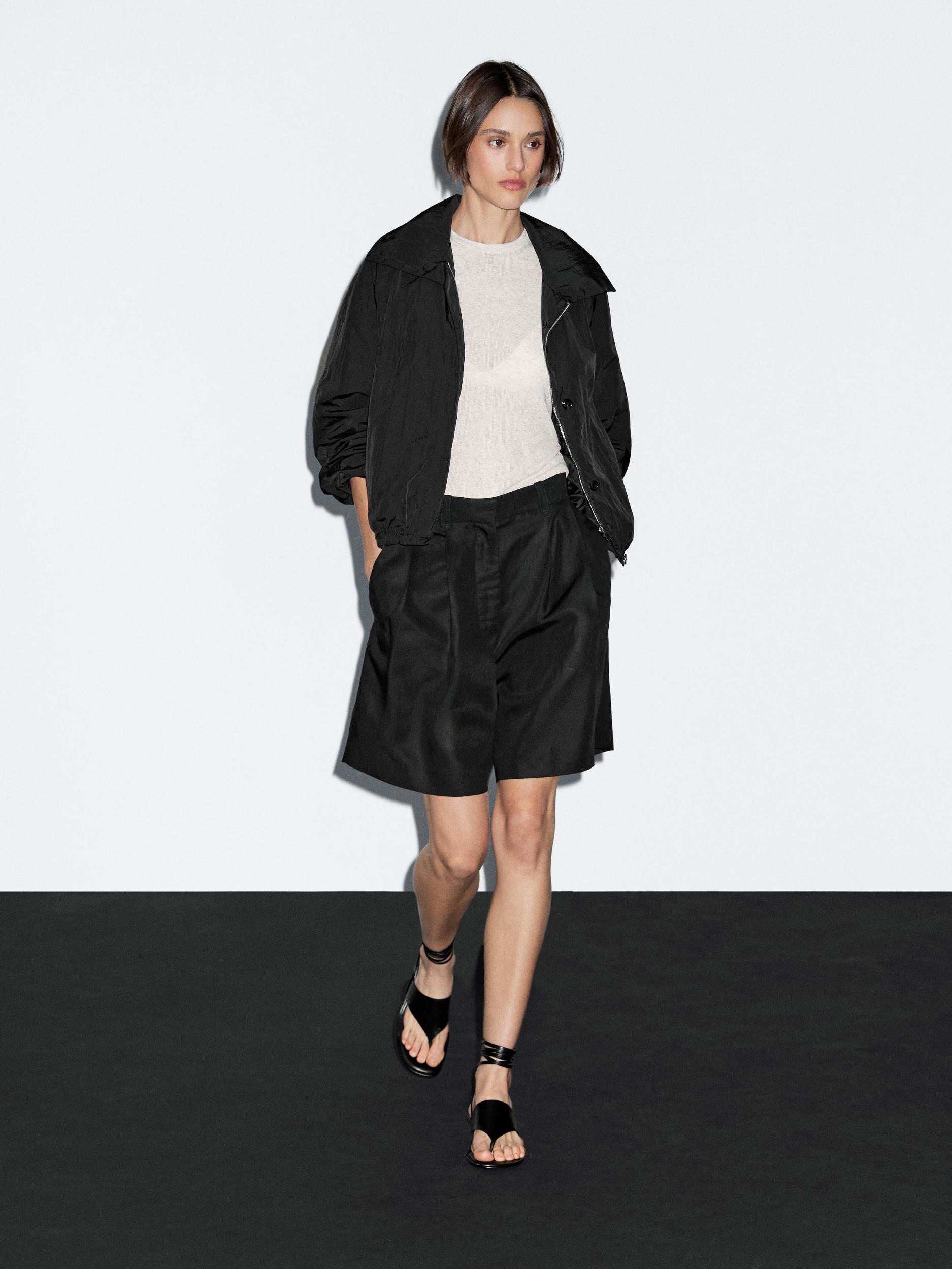 High neck bomber puff jacket Product Image