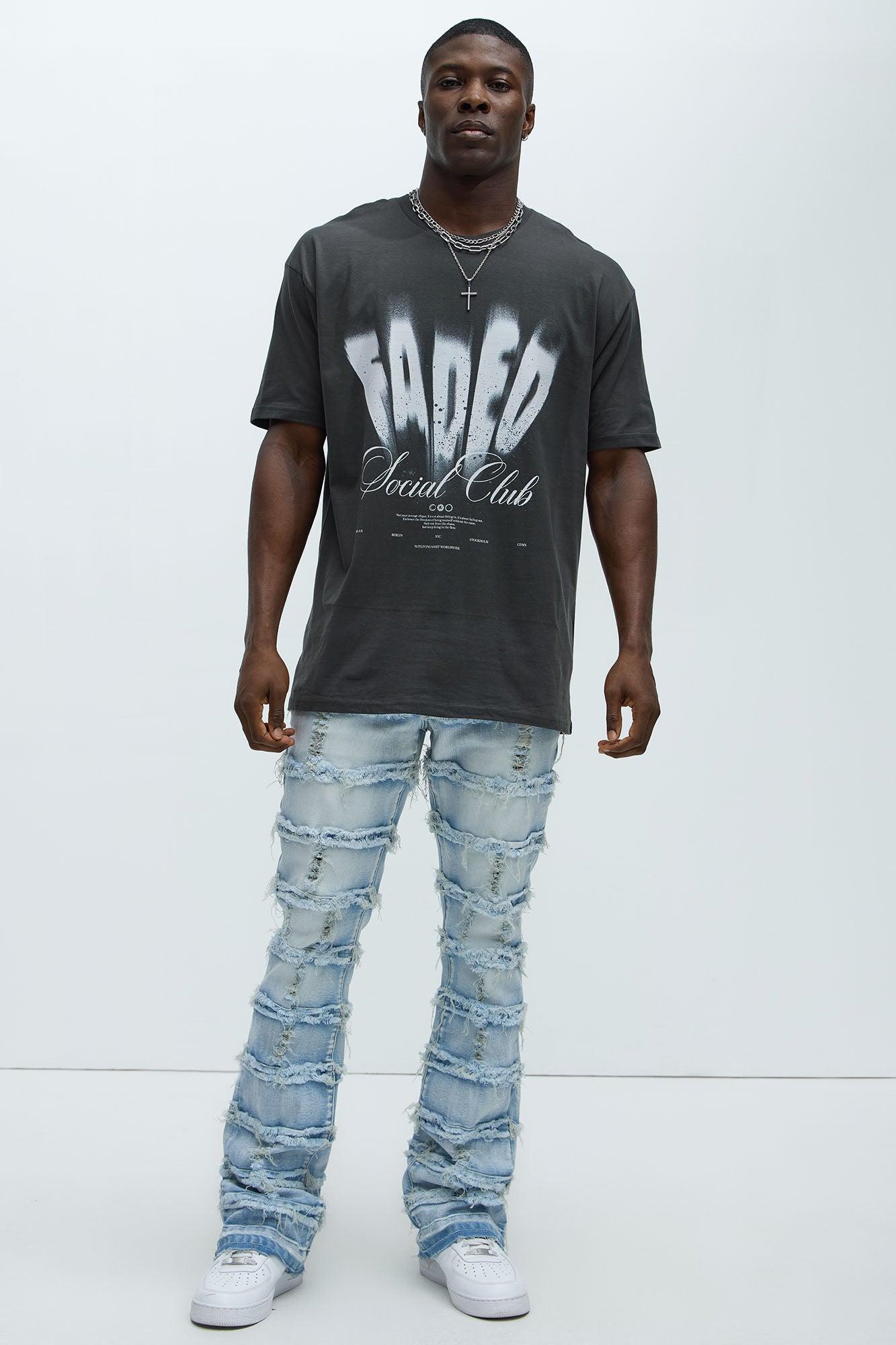 Faded Social Club Short Sleeve Tee - Black Wash Product Image