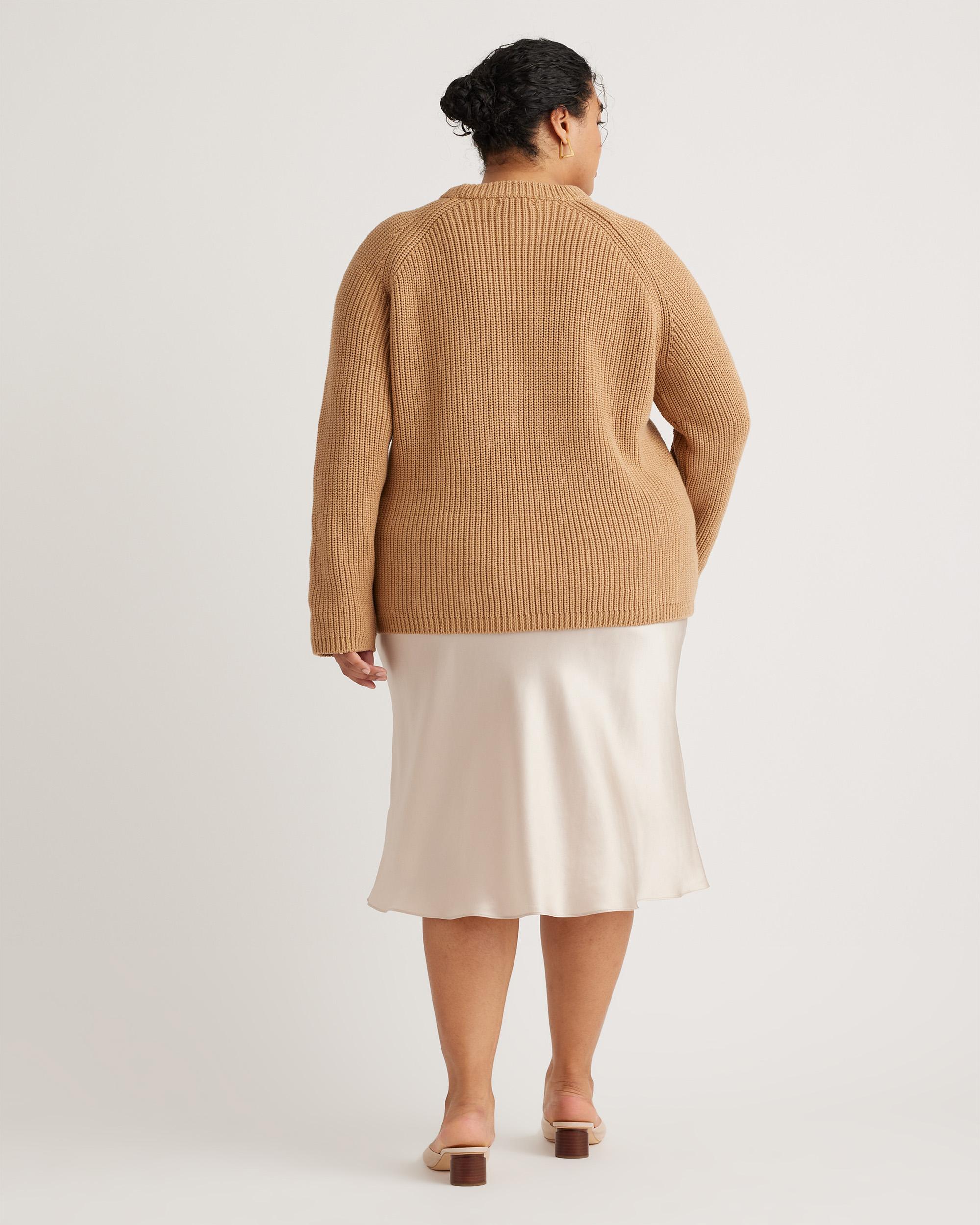 Quince | Women's Fisherman Crew Sweater Organic Cotton Product Image