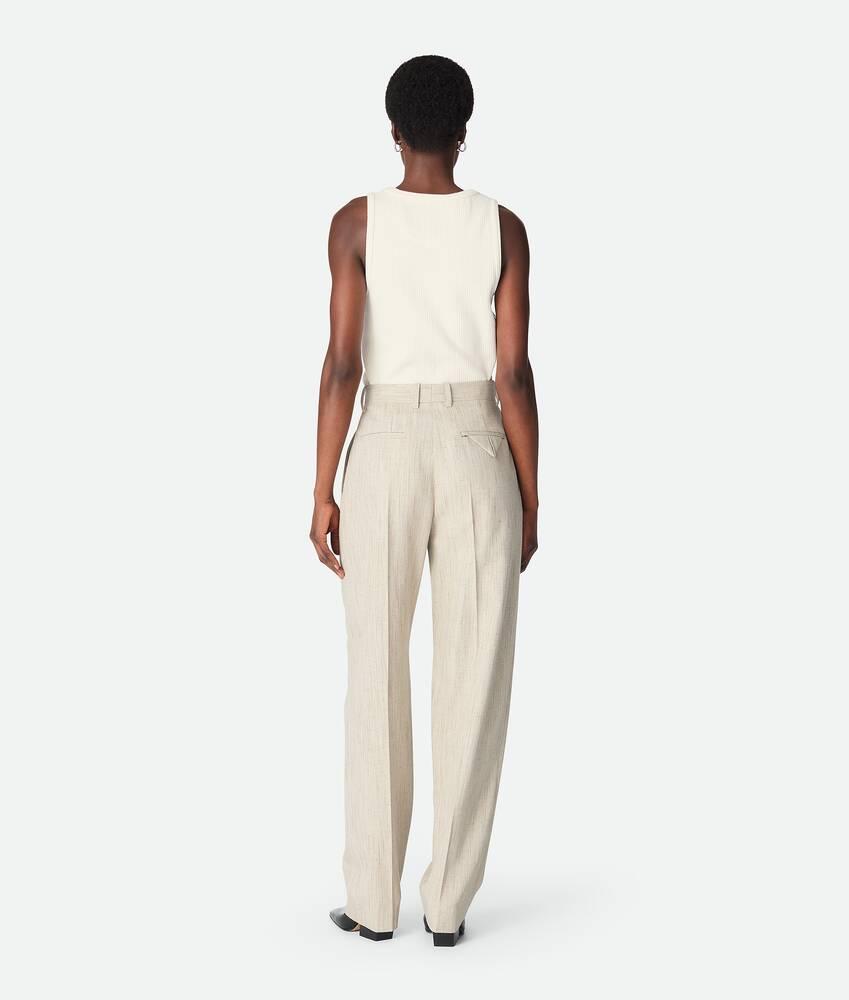 Women's Viscose Silk Pants in Grey putty Product Image