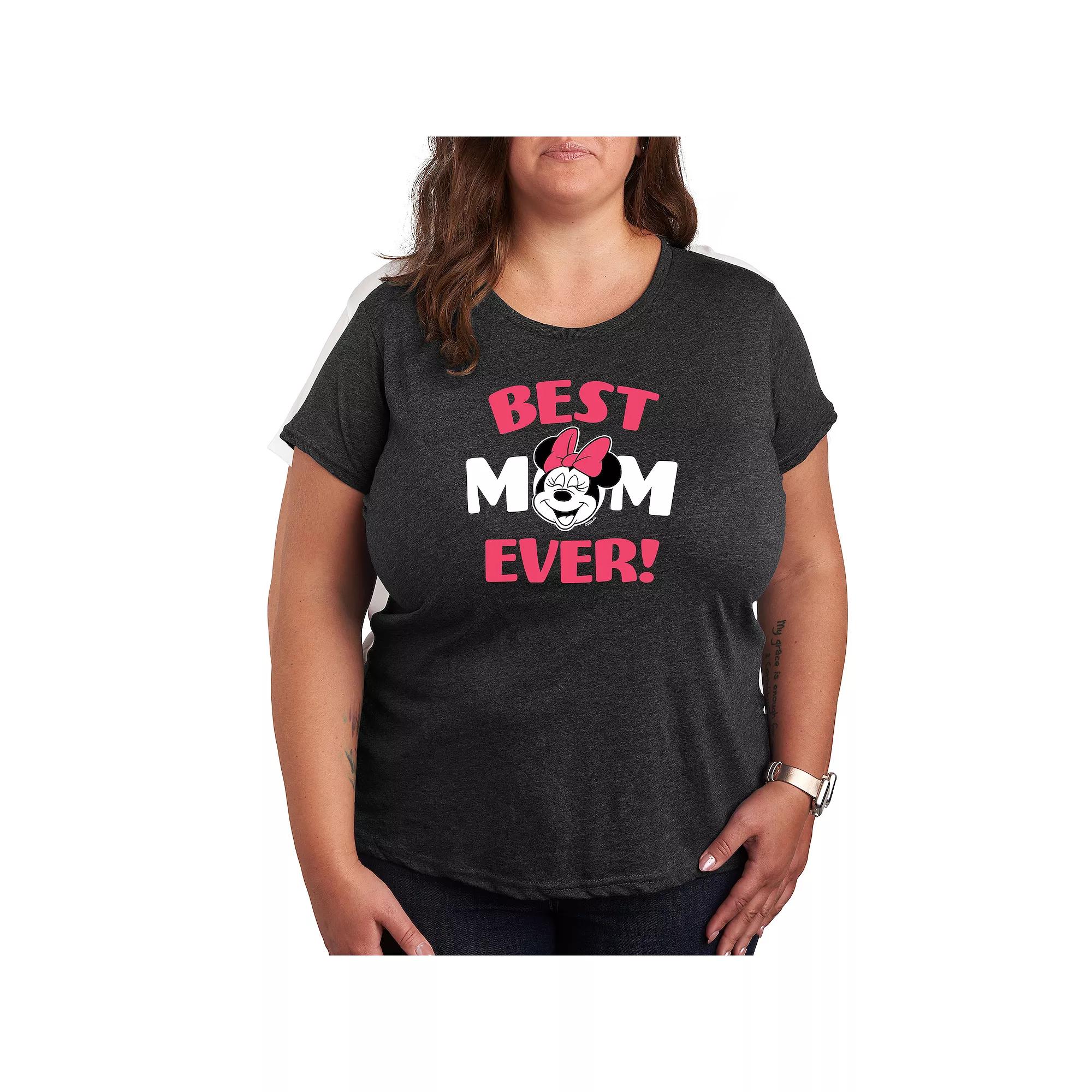 Disney's Minnie Mouse Plus Best Mom Graphic Tee, Women's,  Product Image