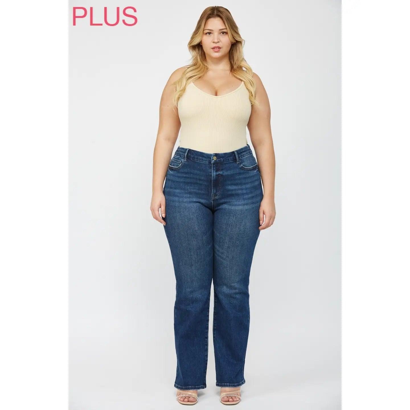 Mica Denim High Rise Boot Cut Denim Jeans Product Image