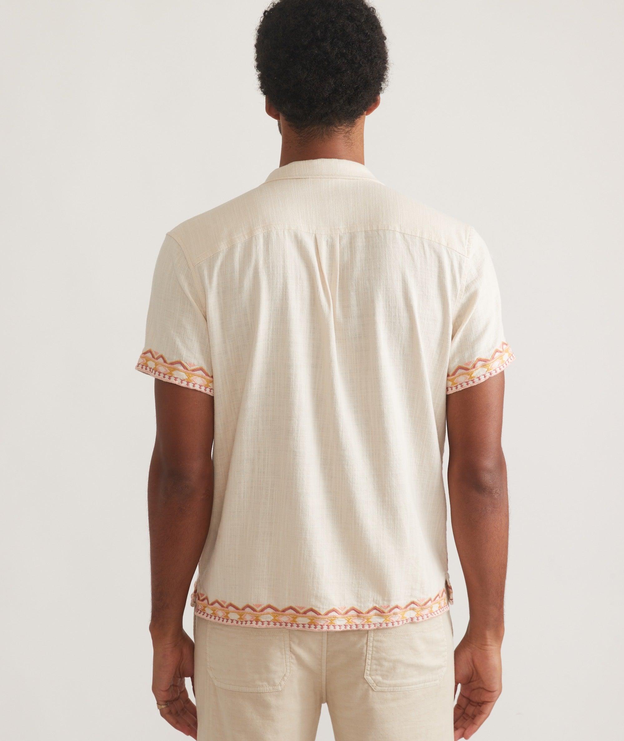 Stretch Selvage Embroidered Resort Shirt Product Image