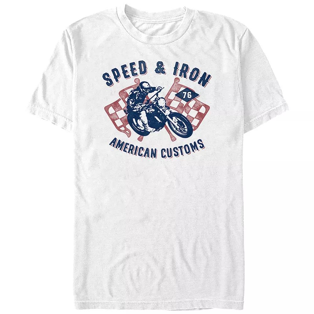 Big & Tall Speed And Iron American Customs Graphic Tee, Men's,  Product Image