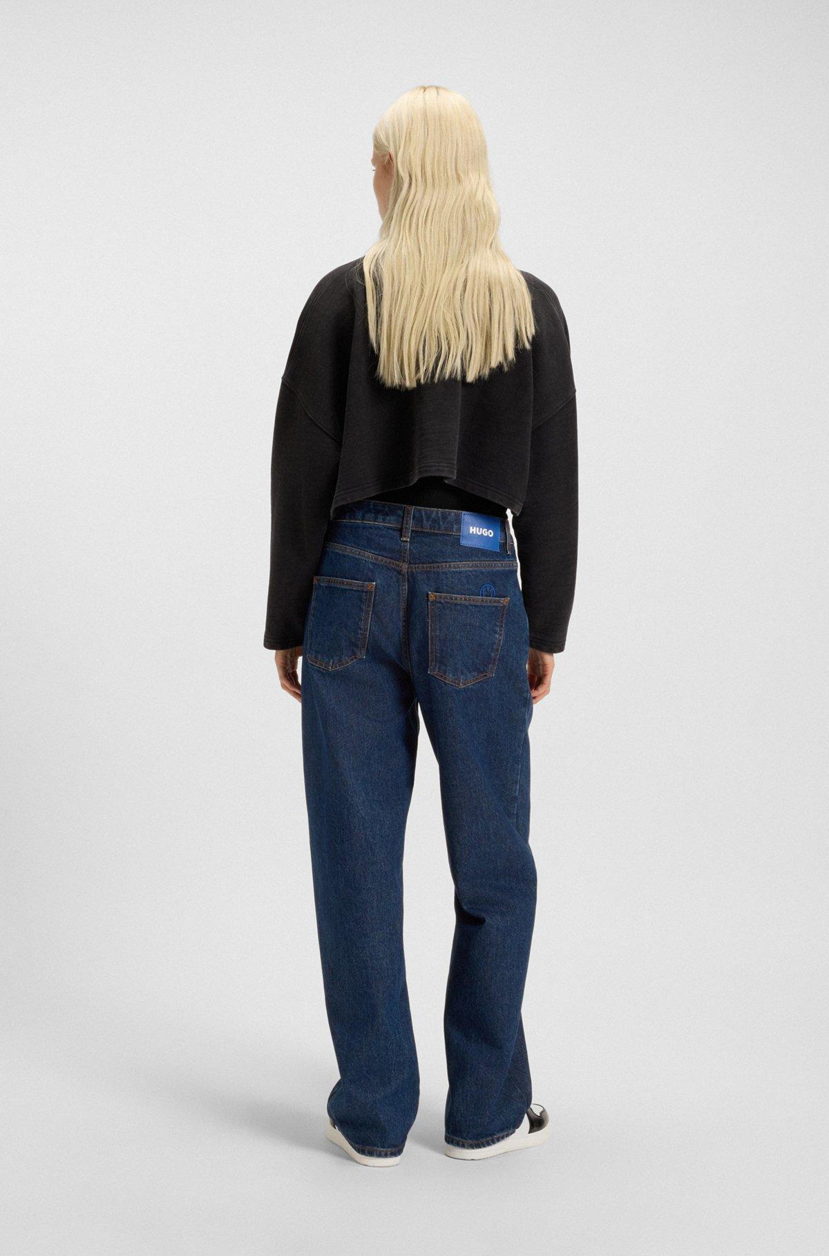 Relaxed-fit jeans in rinse-washed blue denim Product Image