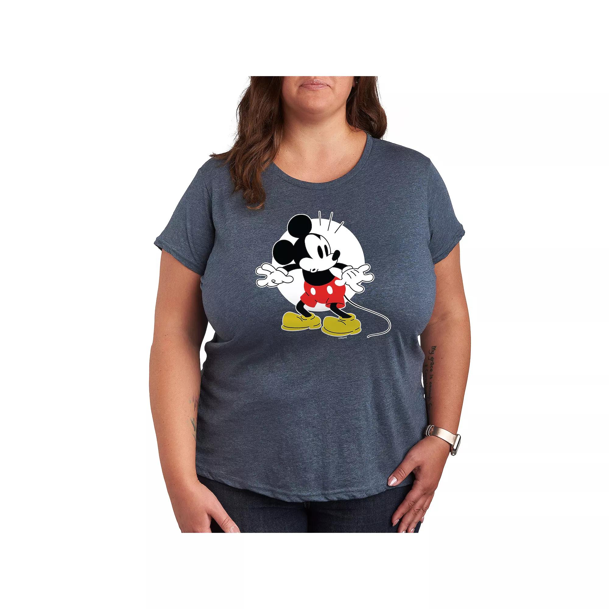 Disney's Mickey Mouse Plus Surprised Graphic Tee, Women's,  Product Image