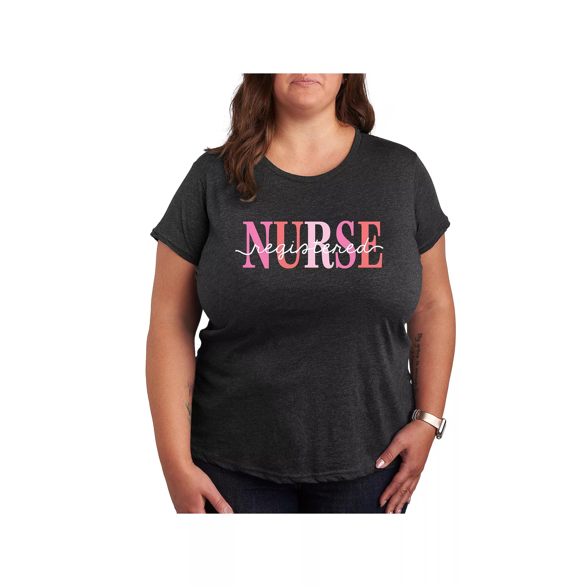 Plus Registered Nurse Graphic Tee, Women's,  Product Image