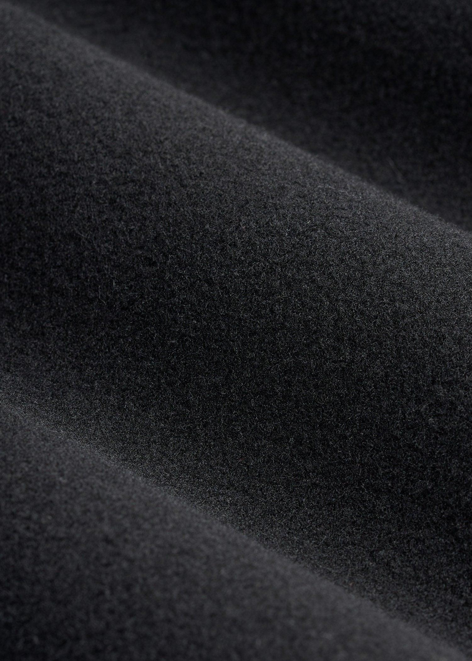 Melton Varsity Jacket for Tall Men in Black Male Product Image