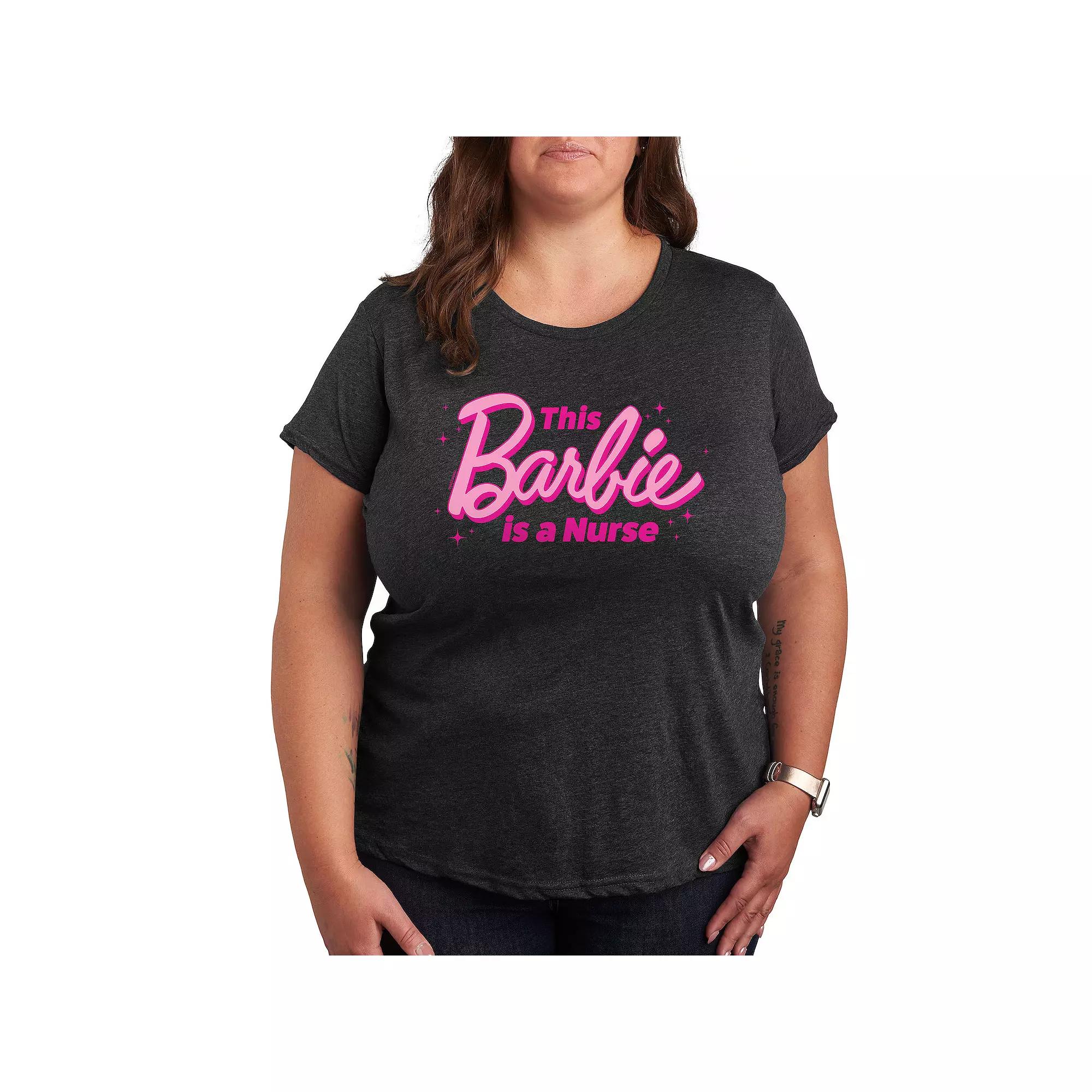 Plus Barbie® This Barbie Is A Nurse Graphic Tee, Women's,  Product Image