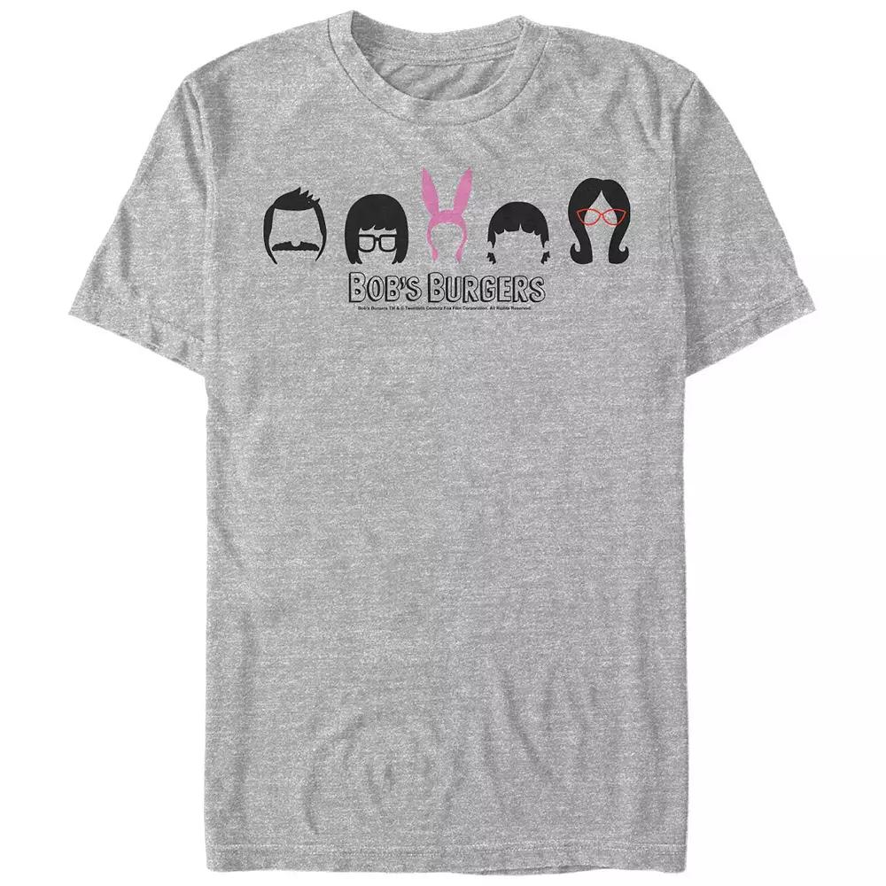 Men's Bob's Burgers Head Silhouettes Graphic Tee,  Product Image