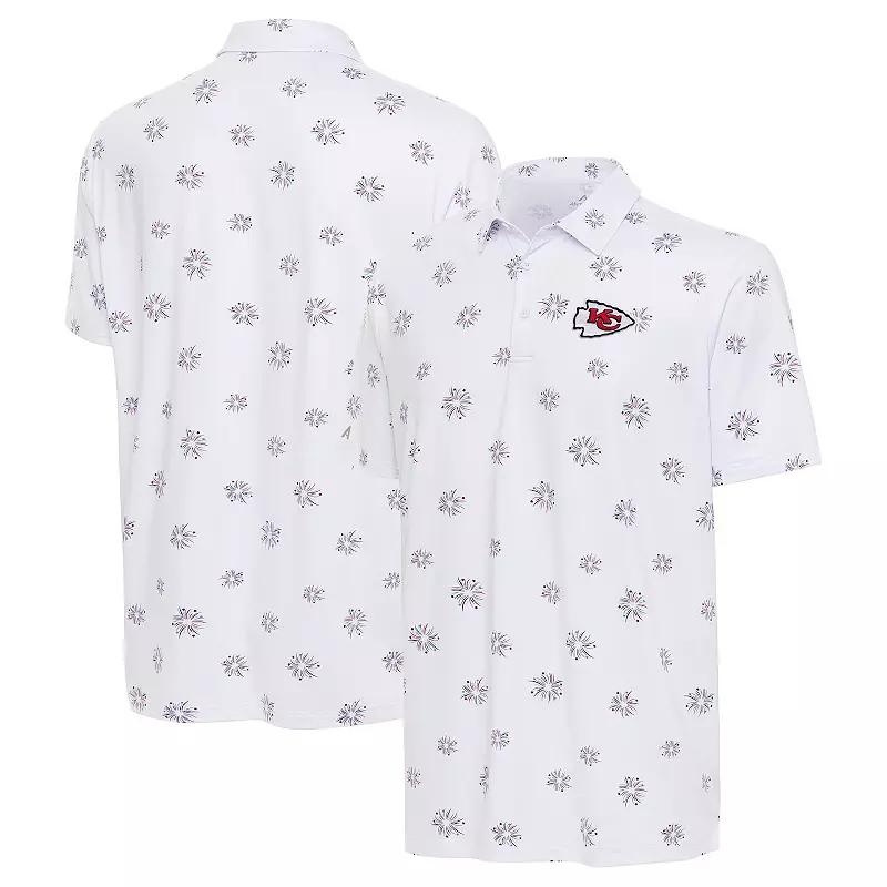 Men's Antigua White New York Giants Fireworks Polo,  Product Image