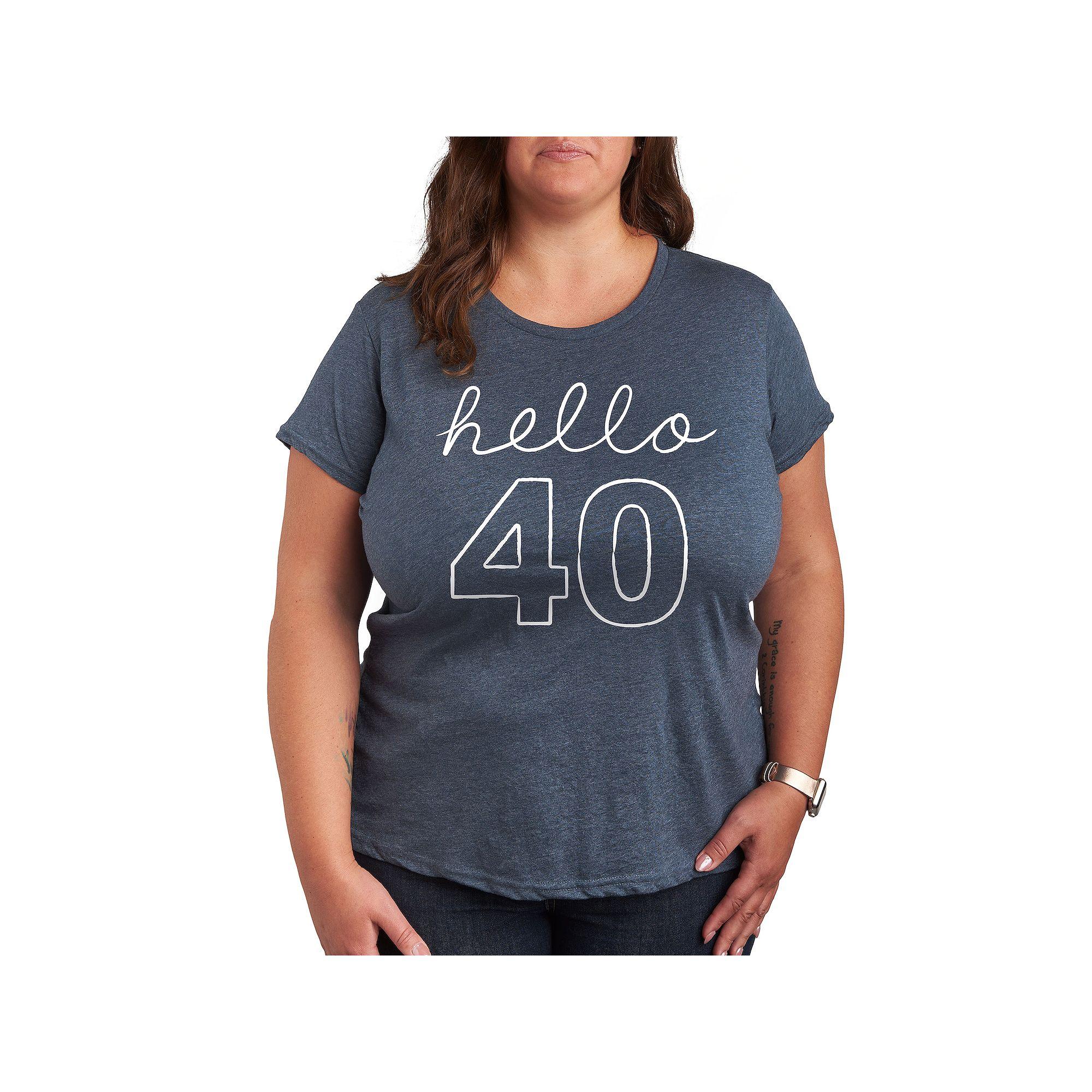 Plus Hello 40 Graphic Tee, Women's,  Product Image