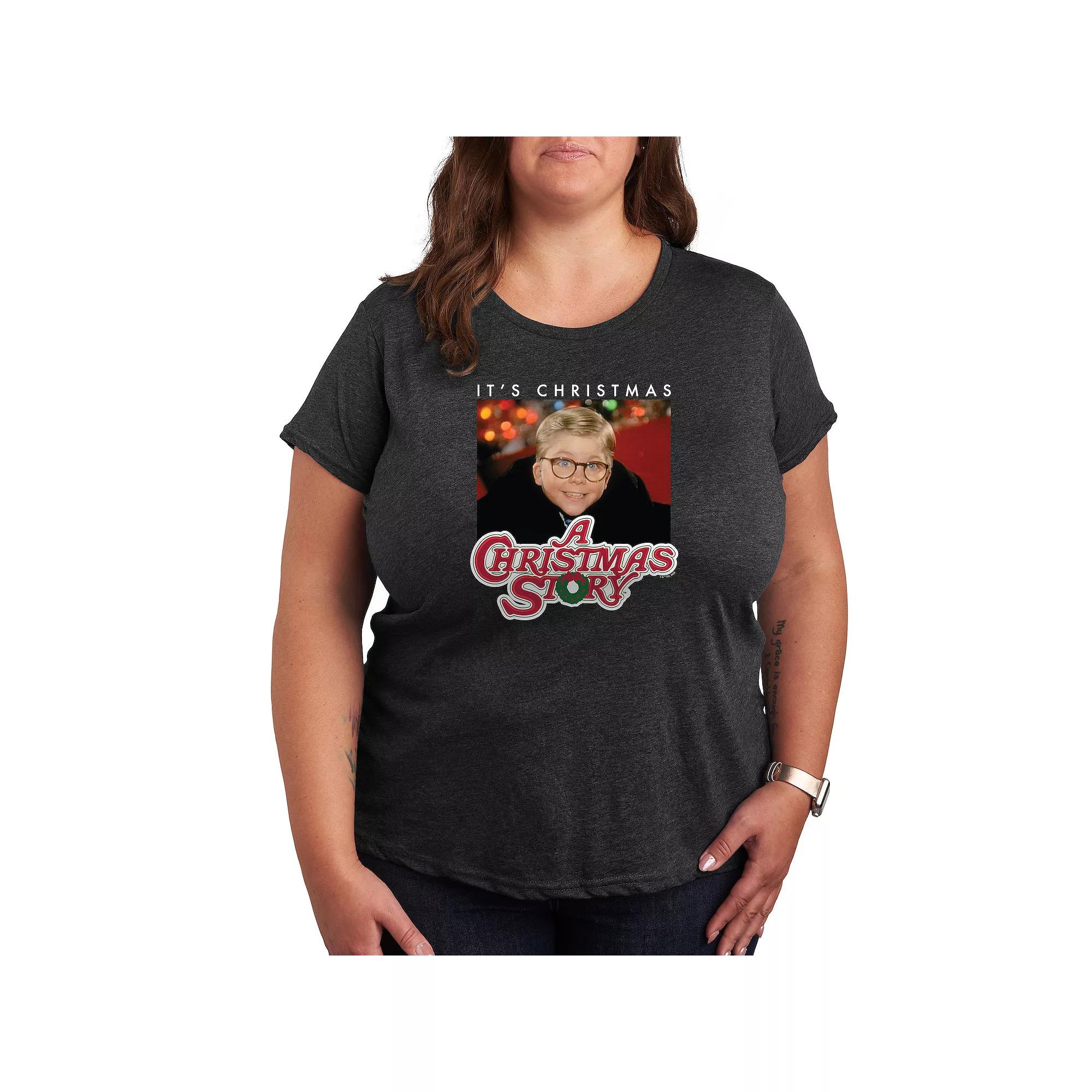 Plus A Christmas Story It's Christmas Ralph Graphic Tee, Women's,  Product Image