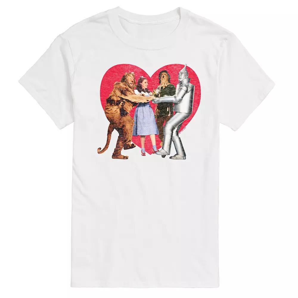 Men's Wizard Of Oz Group Photo Heart Graphic Tee,  Product Image