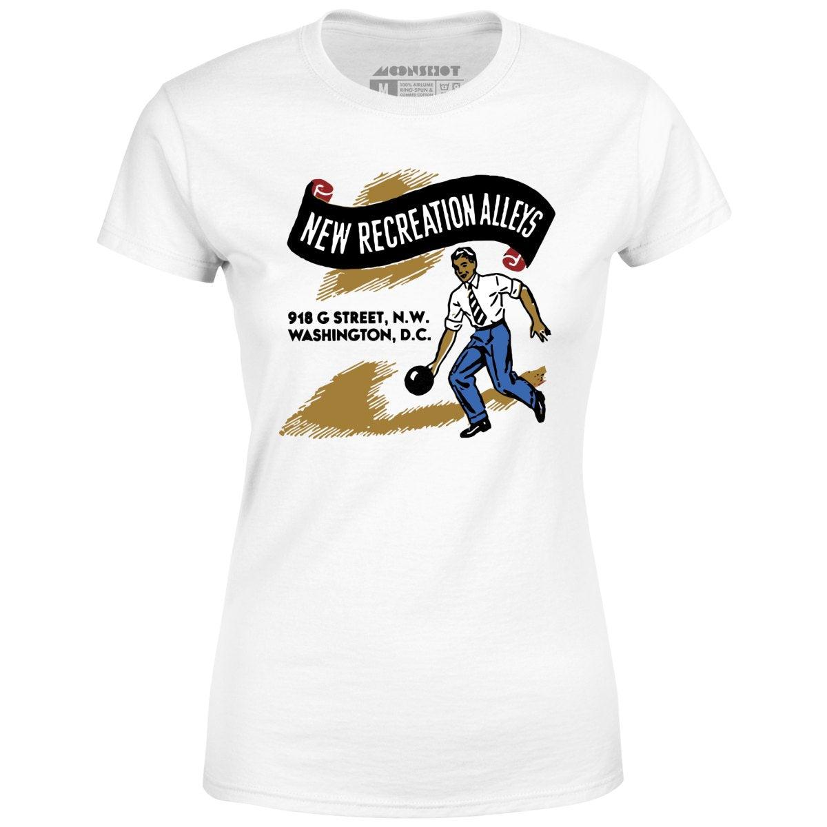New Recreation Alleys - Washington D.C. - Vintage Bowling Alley - Women's T-Shirt Female Product Image