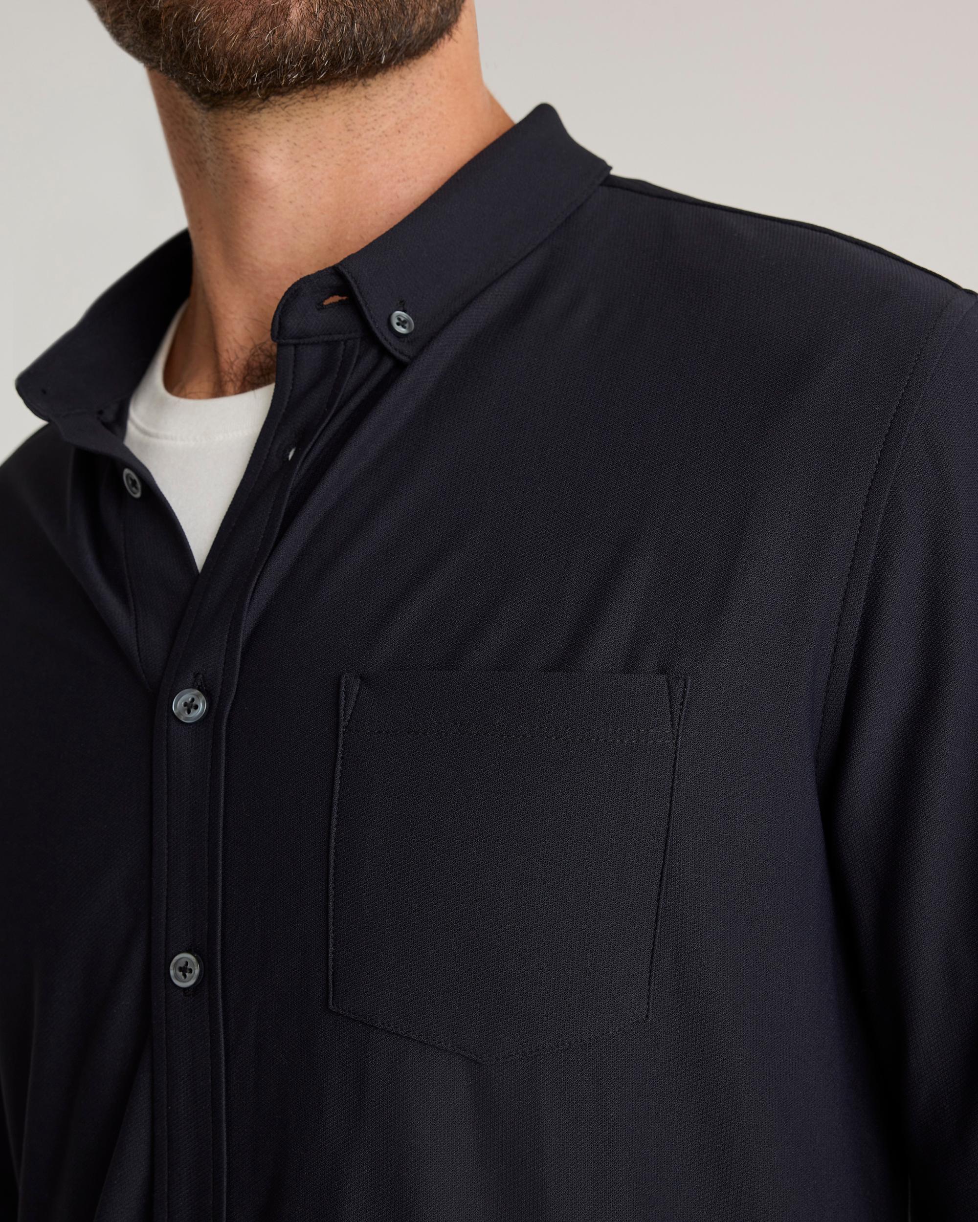 Quince | Men's ProPique Performance Button Down Recycled Polyester Product Image