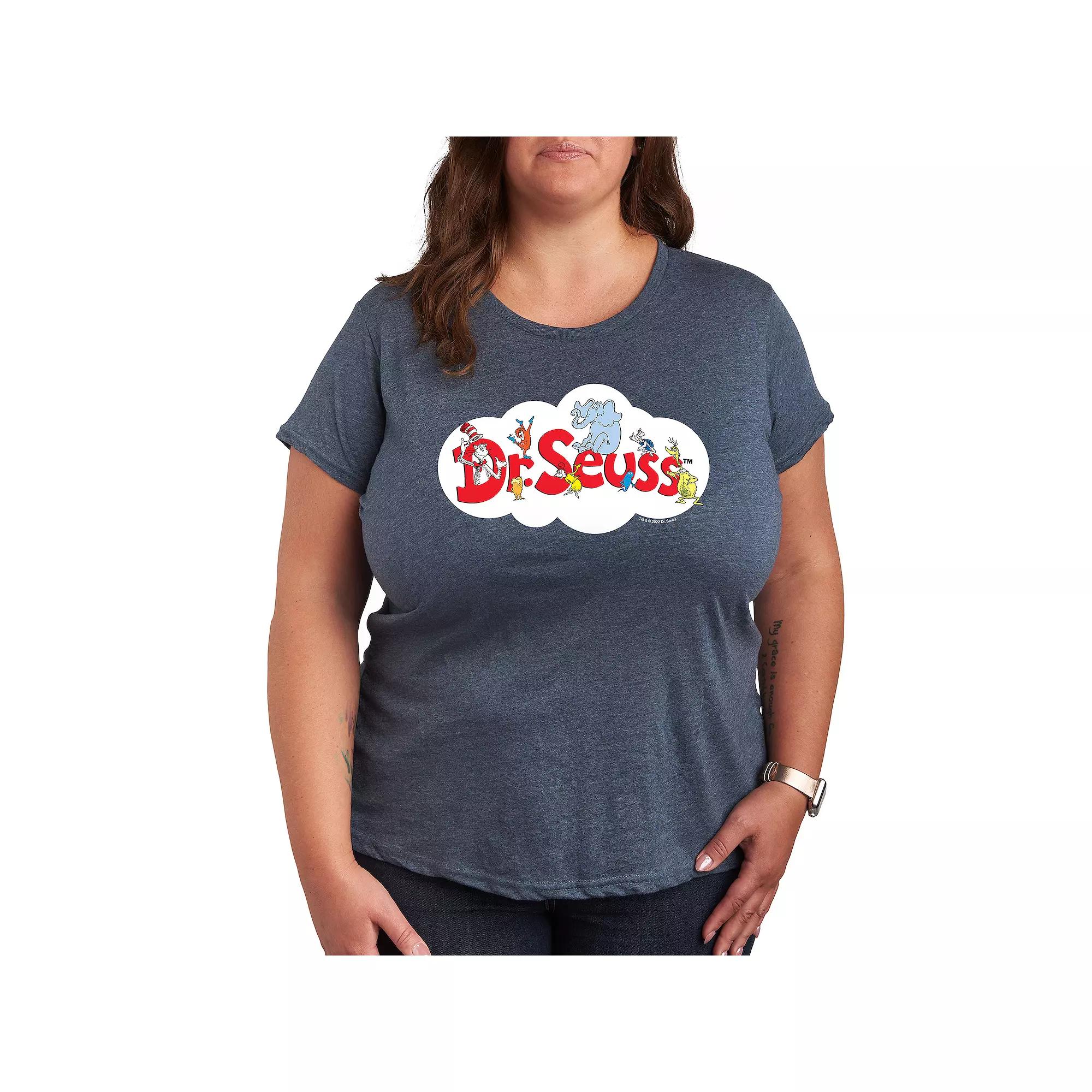 Plus Dr. Seuss Cloud Logo Graphic Tee, Women's,  Product Image