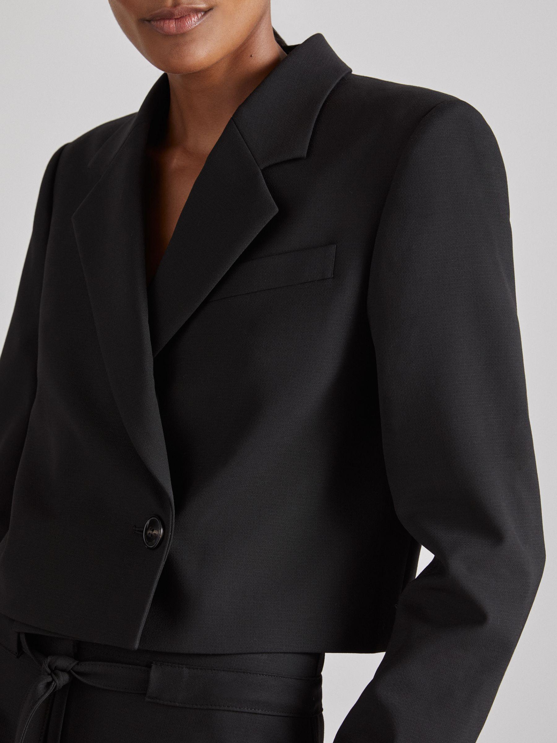 Atelier Cropped Blazer in Black Product Image