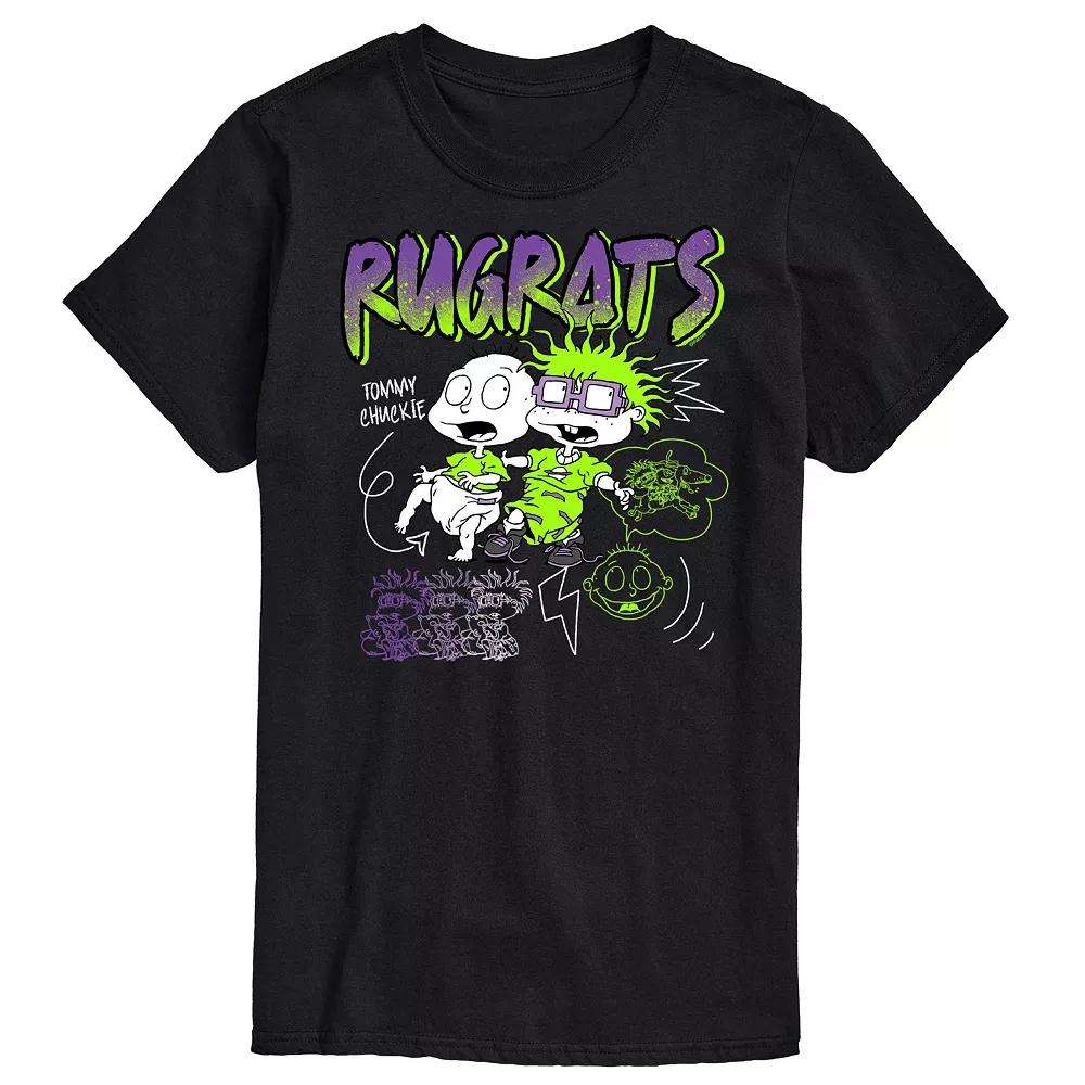 Big & Tall Rugrats Doodle Graphic Tee, Men's,  Product Image