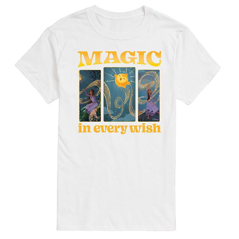 Disneys Wish Asha & Star Mens Magic In Every Wish Graphic Tee Product Image